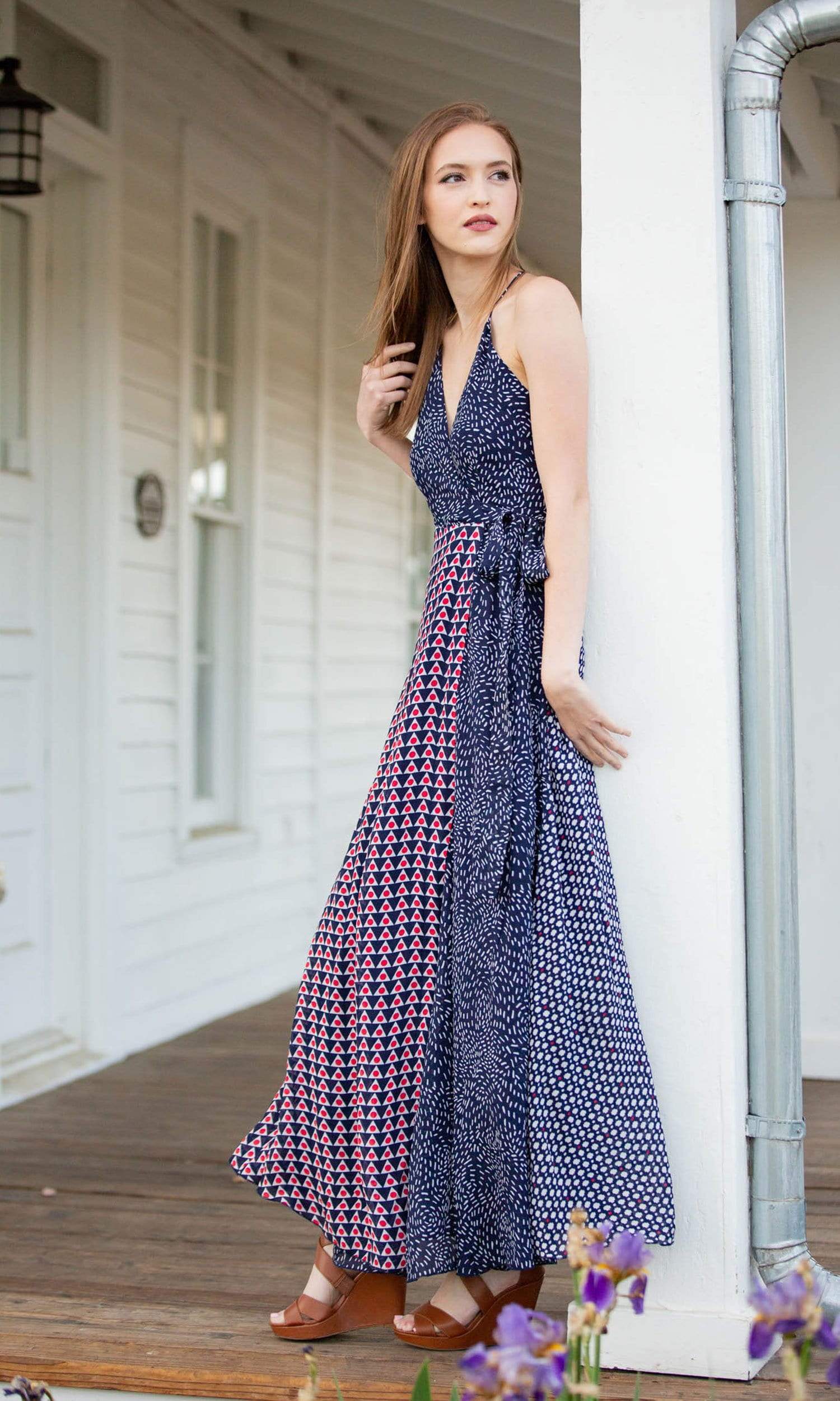 Conditions Apply Golden Chance Wrap Tank Dress - Vintage Fringe Conditions Apply Golden Chance Wrap Tank Dress - Vintage Fringe