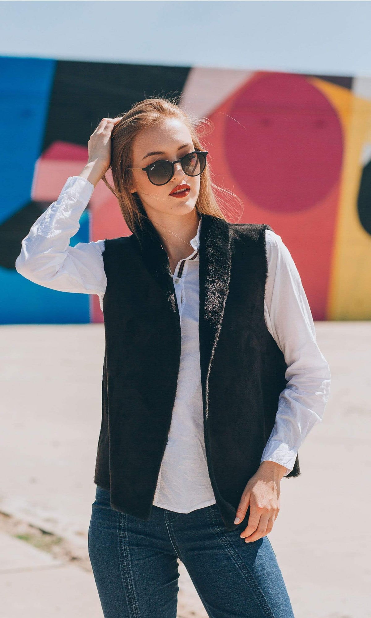 Velvet by Graham &amp; Spencer Yvette Lux Faux Fur Vest