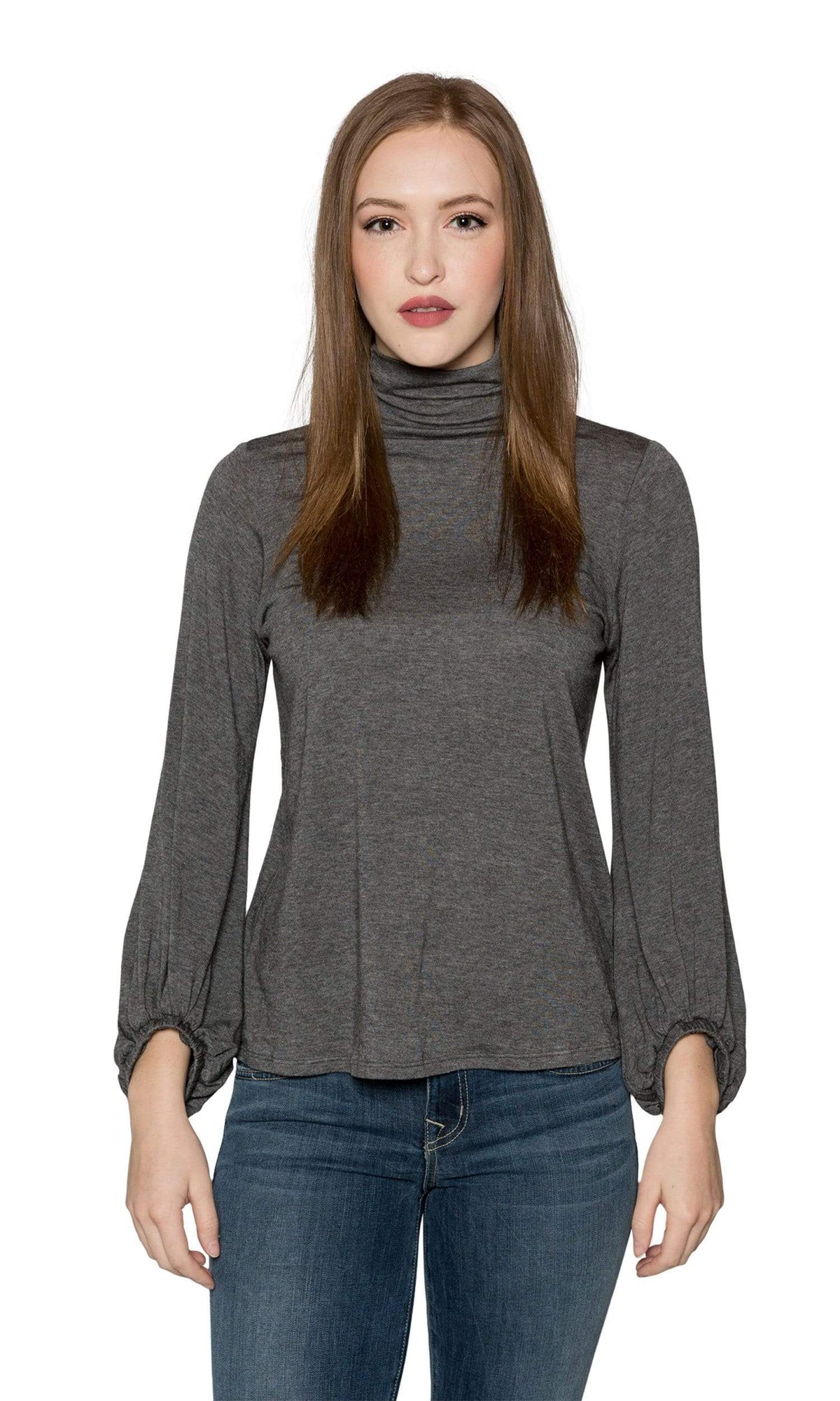 Velvet by Graham &amp; Spencer Jojo Lux Gauze Mock Neck Top