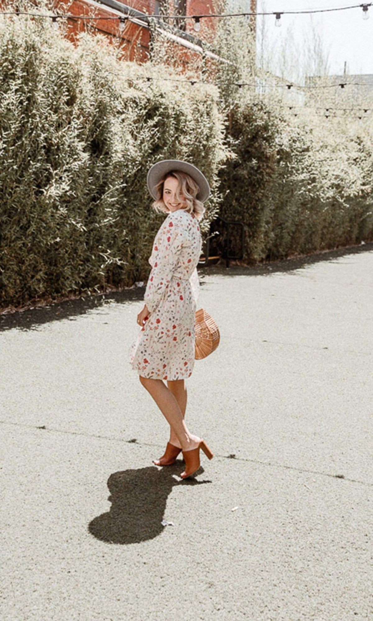 Velvet by Graham &amp; Spencer Danay Spring Floral Challis Long Sleeve Faux Wrap Dress