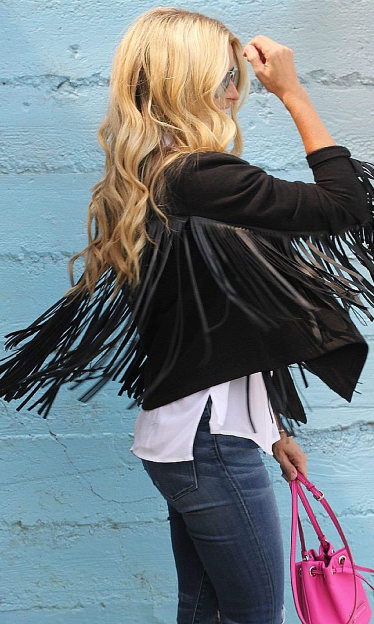 Velvet by Graham &amp; Spencer Tiffany Fringe Jacket