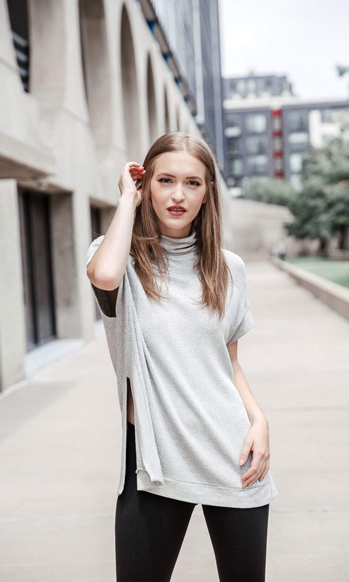 Velvet by Graham &amp; Spencer Josephine Thermal Knit Turtleneck Top