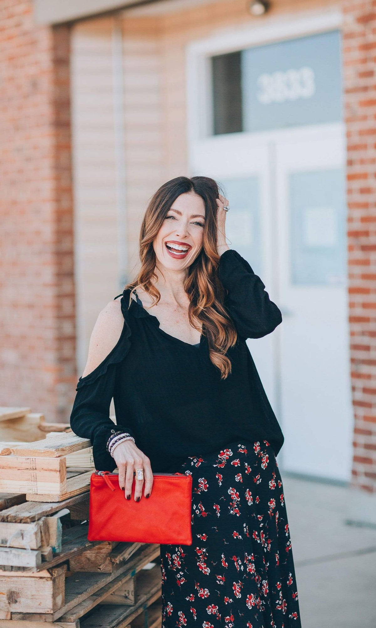 Velvet by Graham &amp; Spencer Grechen Ruffle Cut Out Blouse