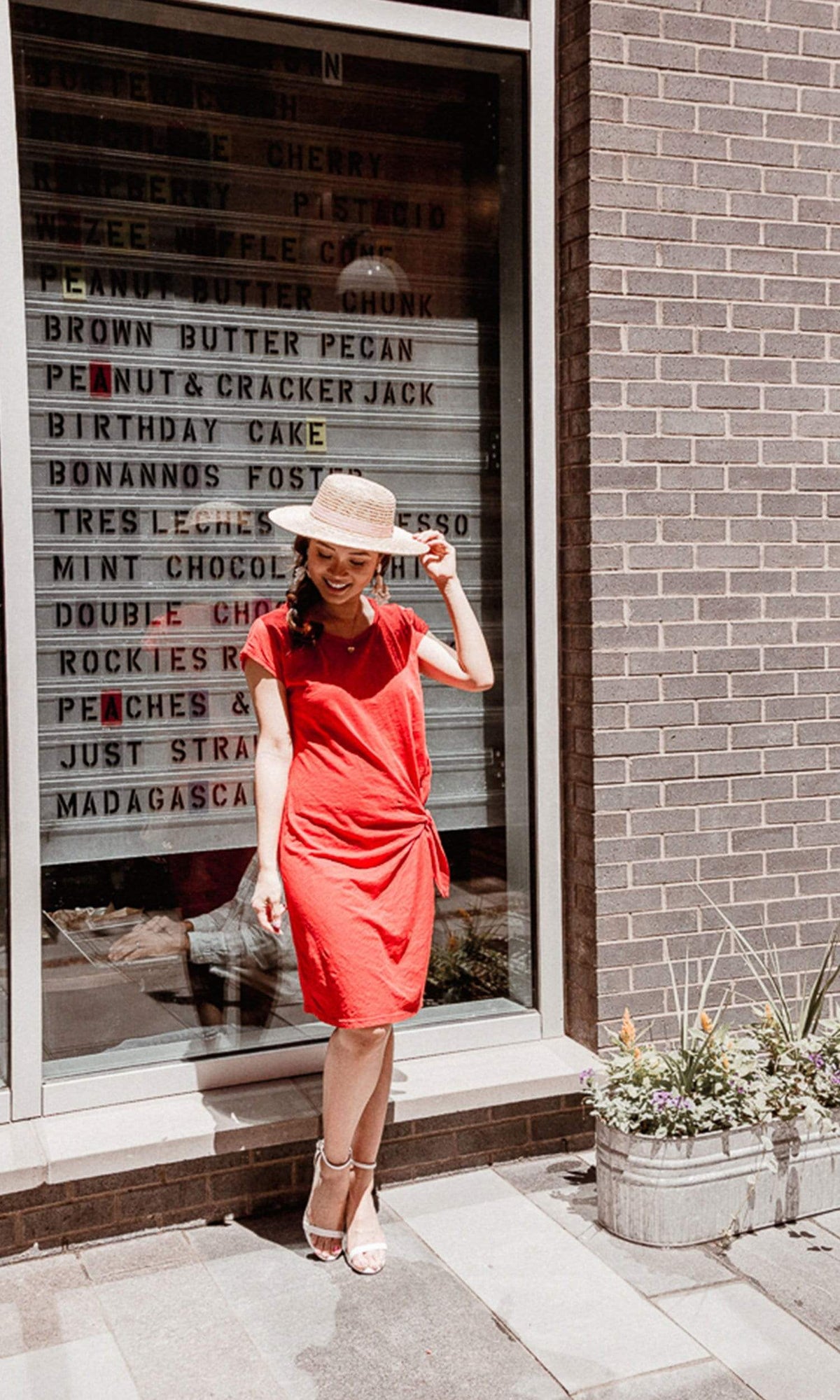 Velvet by Graham &amp; Spencer Gussie Cotton Slub Tie Dress