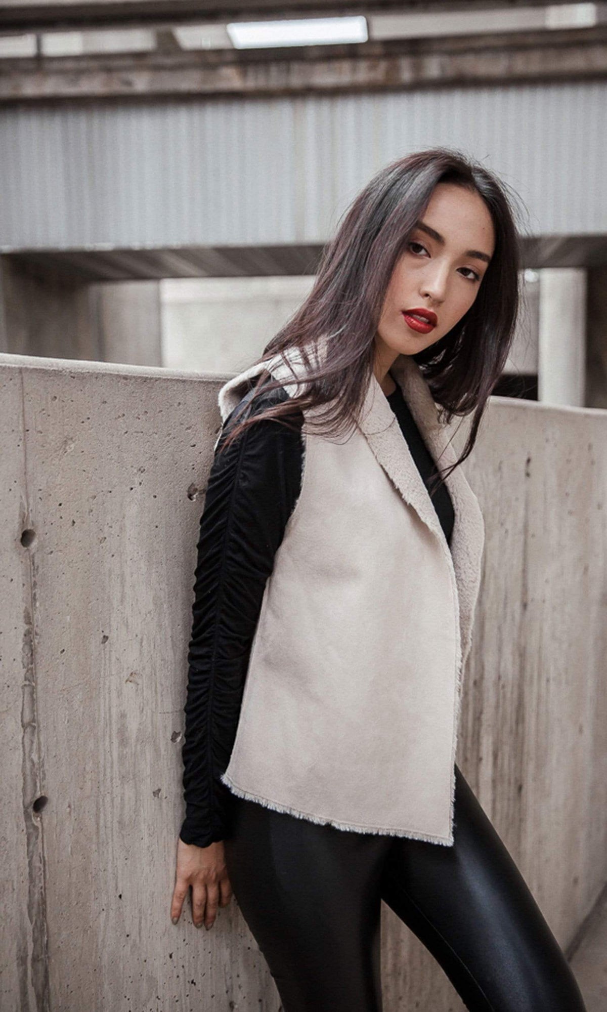 Velvet by Graham &amp; Spencer Yvette Lux Faux Fur Vest