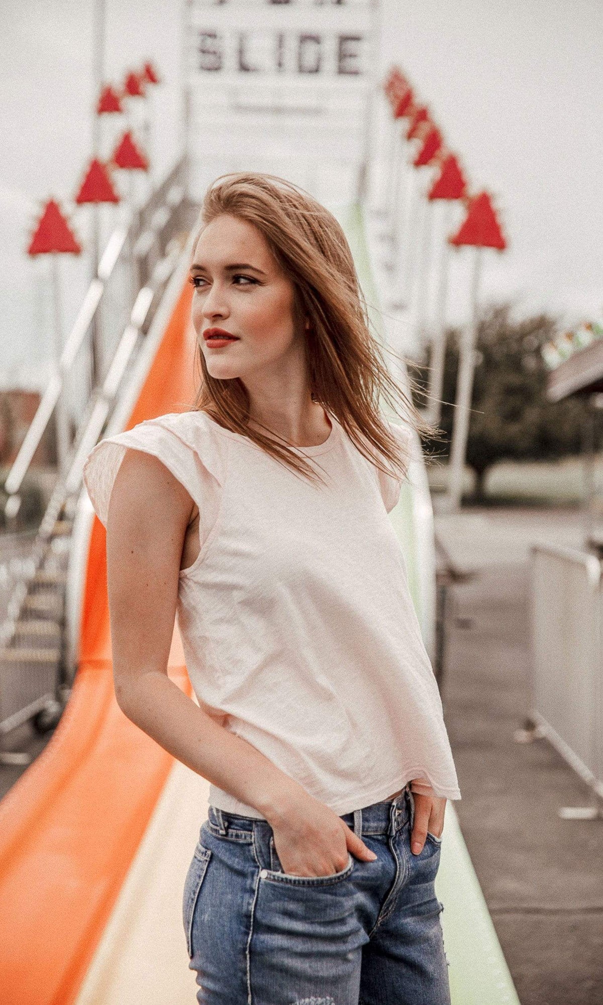 Velvet by Graham &amp; Spencer Bethanie Cotton Slub Ruffle Sleeve Tee