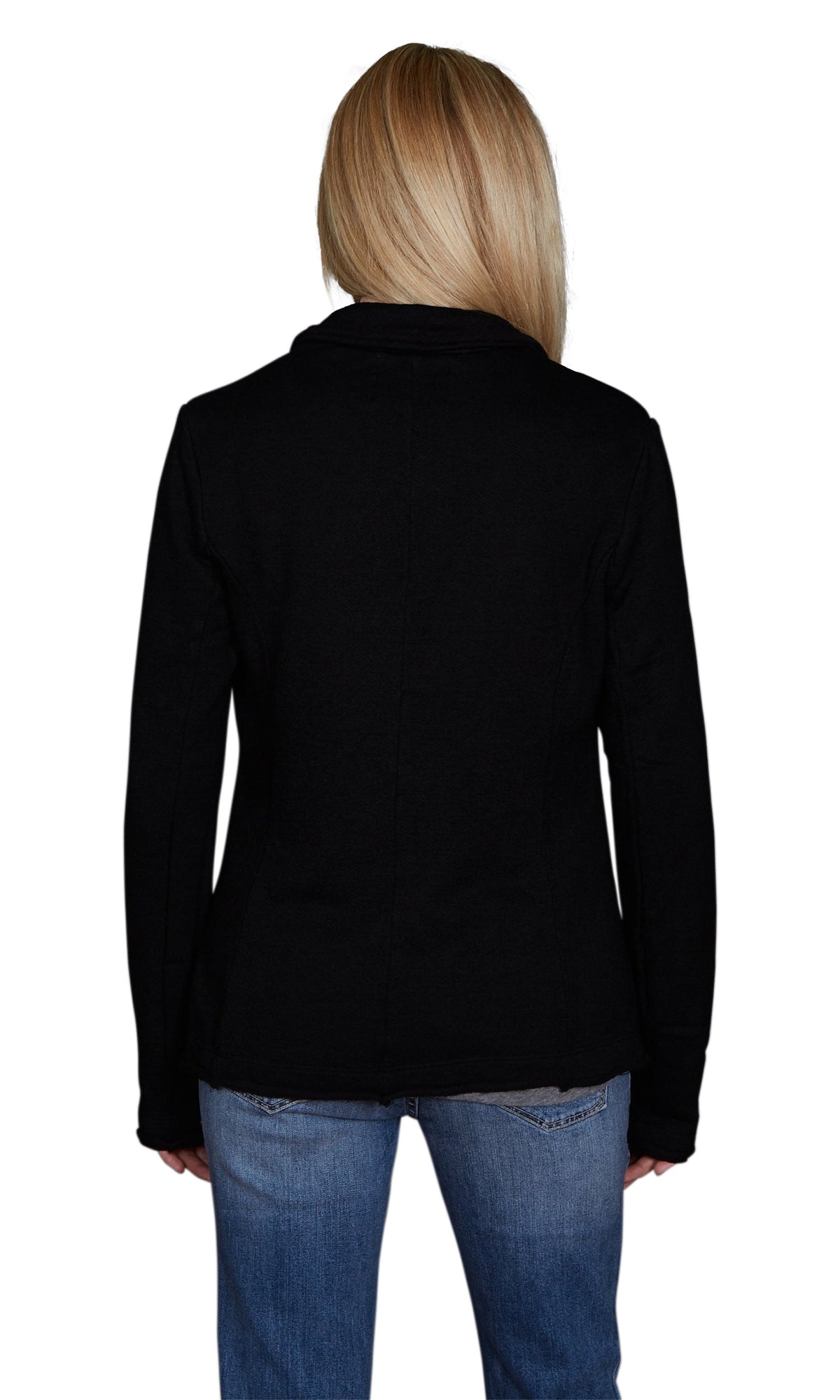 Velvet by Graham &amp; Spencer Alinn Raw Edge French Terry Blazer