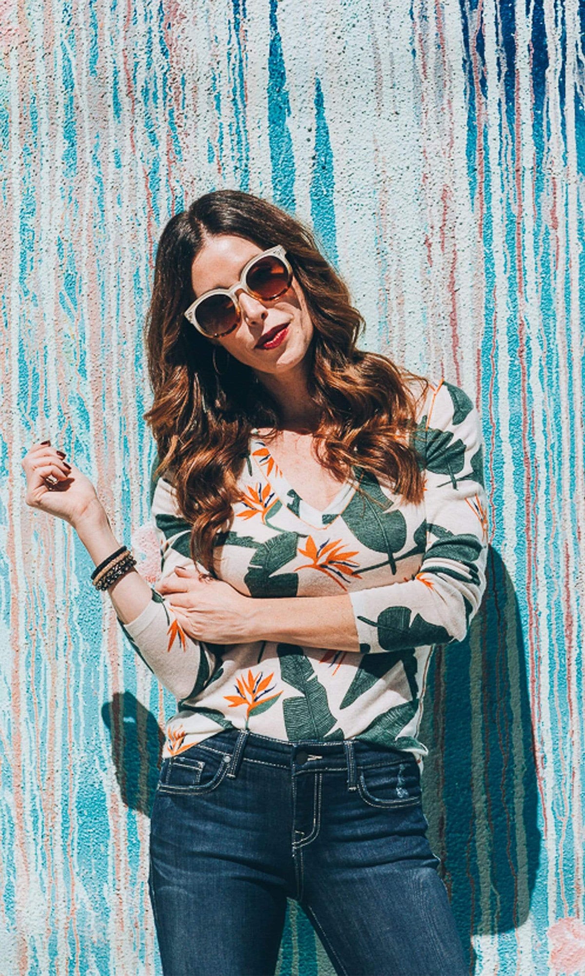 Knitwit Cashmere V Neck Pullover Sweater