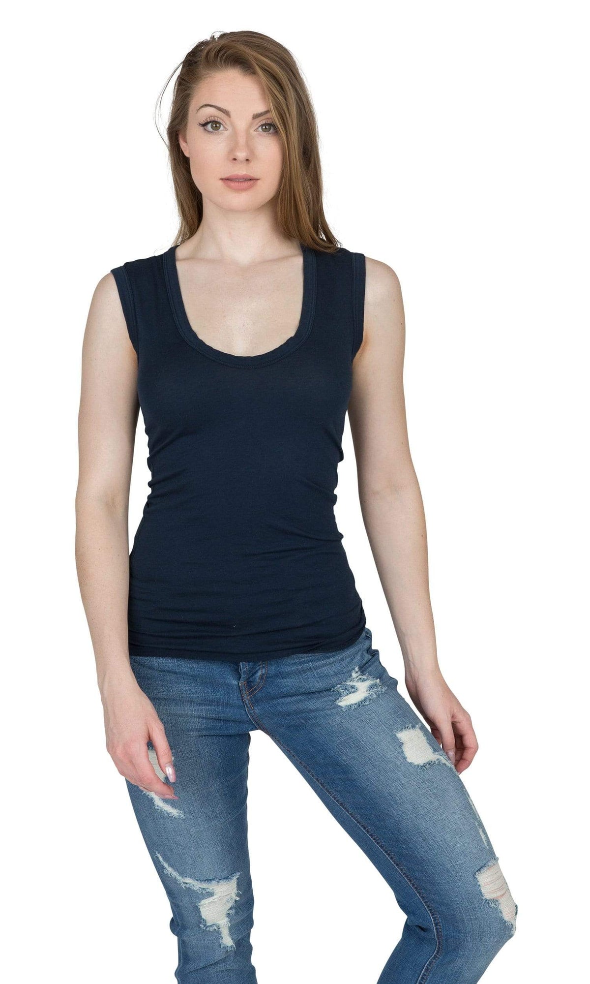 Velvet by Graham &amp; Spencer Estina Gauzy Whisper Scoop Tank Top
