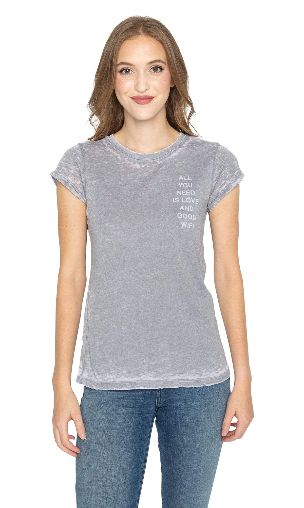 Recycled Karma All I Need is Love &amp; Wifi Tee