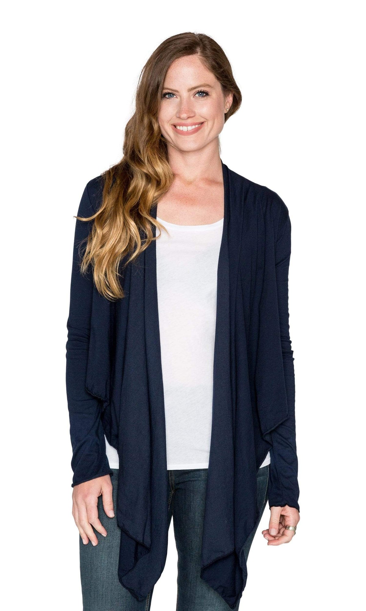 Velvet by Graham &amp; Spencer Pavla Gauzy Whisper Raw Edge Cardigan