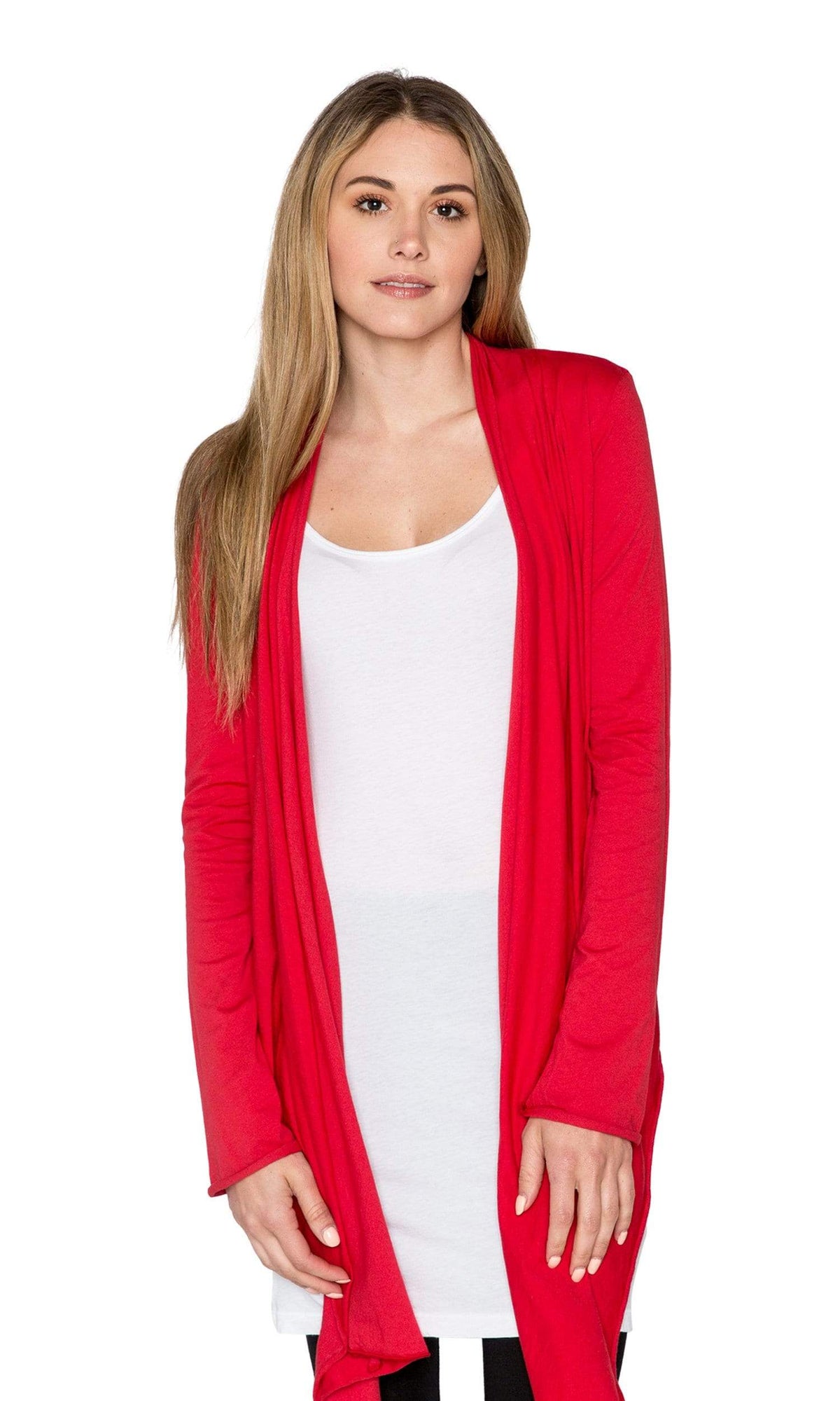Velvet by Graham &amp; Spencer Pavla Gauzy Whisper Raw Edge Cardigan
