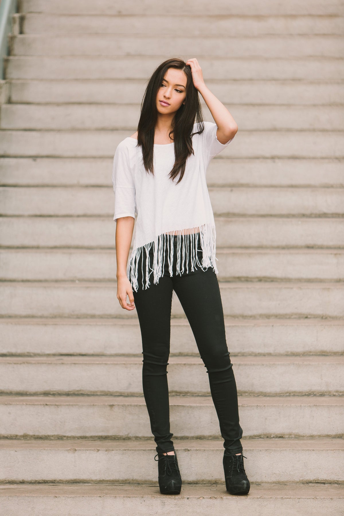 Velvet by Graham &amp; Spencer Kelyn Fringe Top
