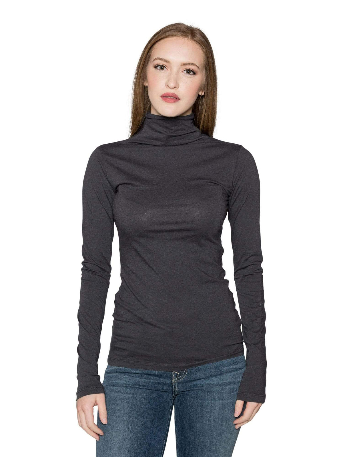 Velvet by Graham &amp; Spencer Talisia05 Gauzy Whisper Turtleneck Top.