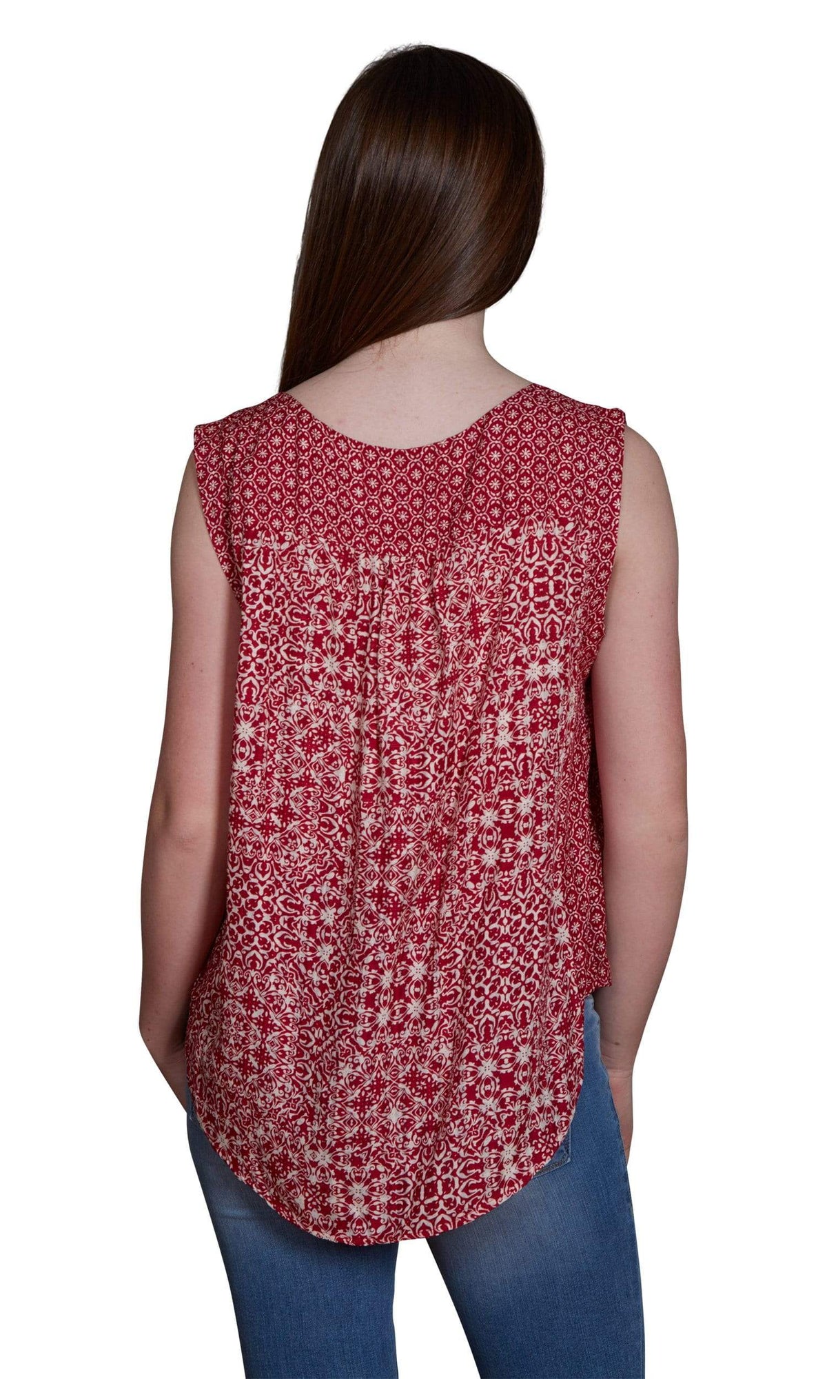 Velvet by Graham &amp; Spencer Smilo Casablanca Print Tank Blouse