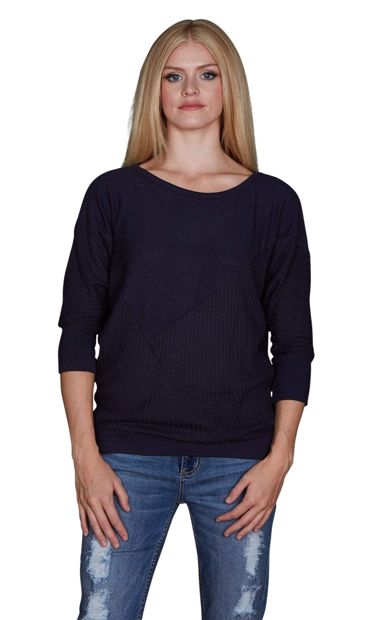 Velvet by Graham &amp; Spencer Amya Waffle Knit Dolman Sleeve Top