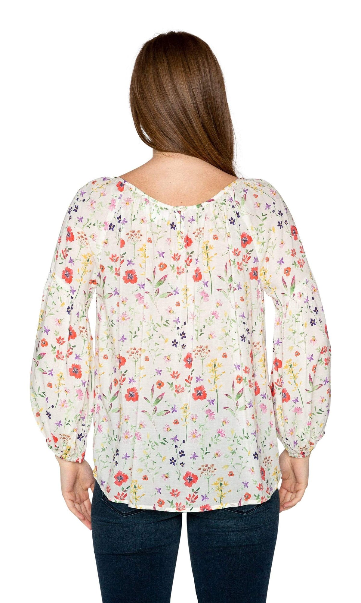 Velvet by Graham &amp; Spencer Molina Spring Floral Peasant Blouse