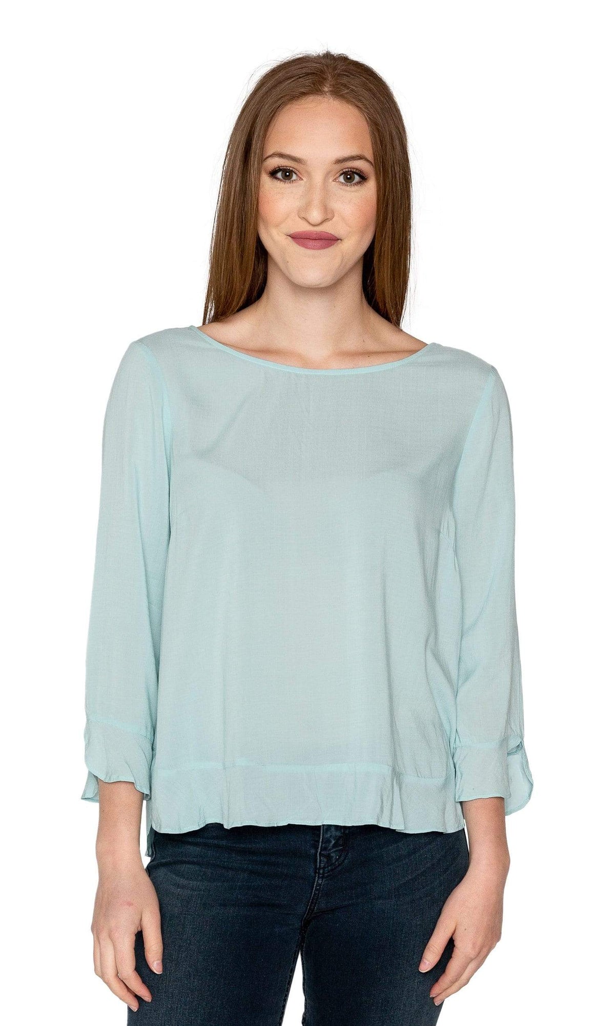 Velvet by Graham &amp; Spencer Mira Ruffle Challis Top
