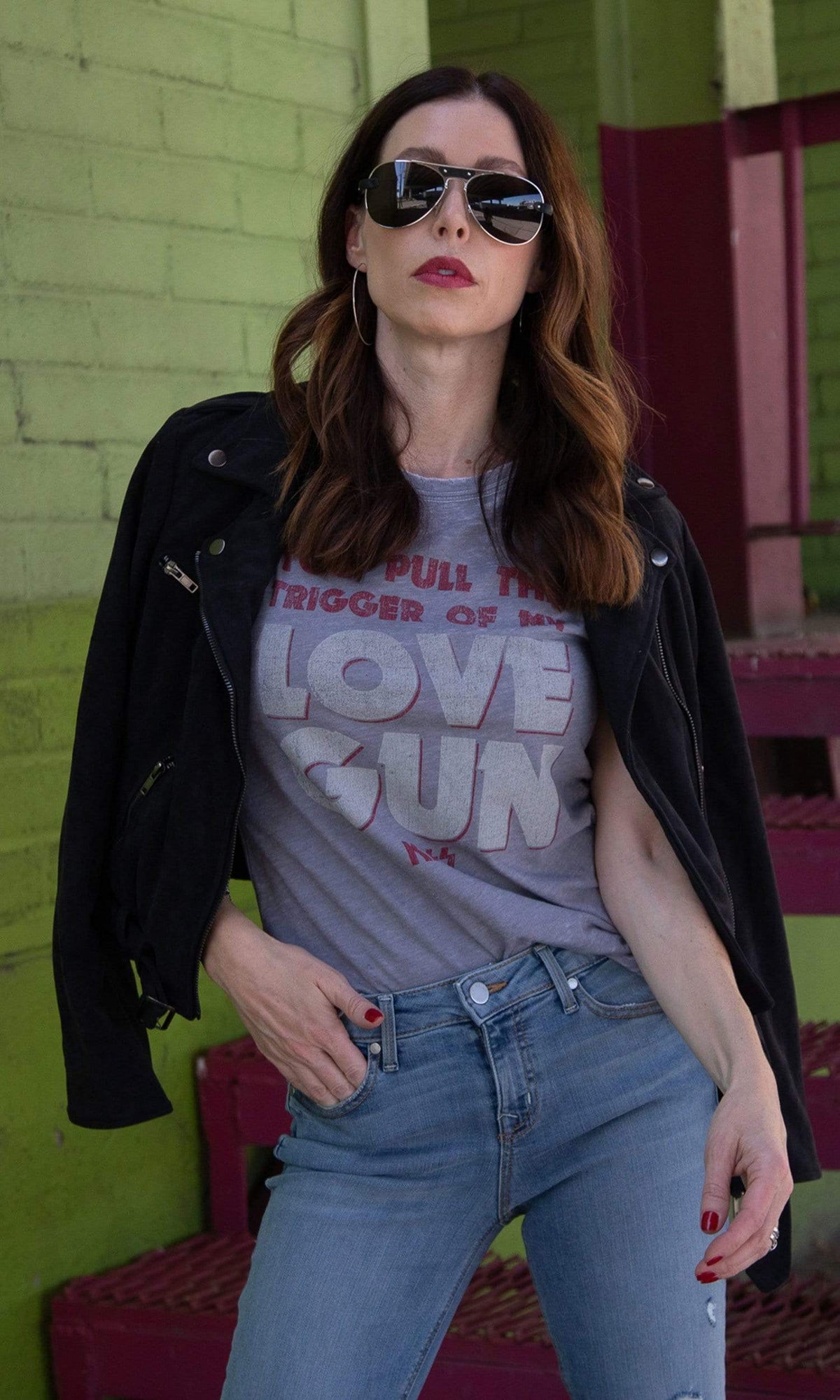 Recycled Karma KISS Trigger Love Gun Tee
