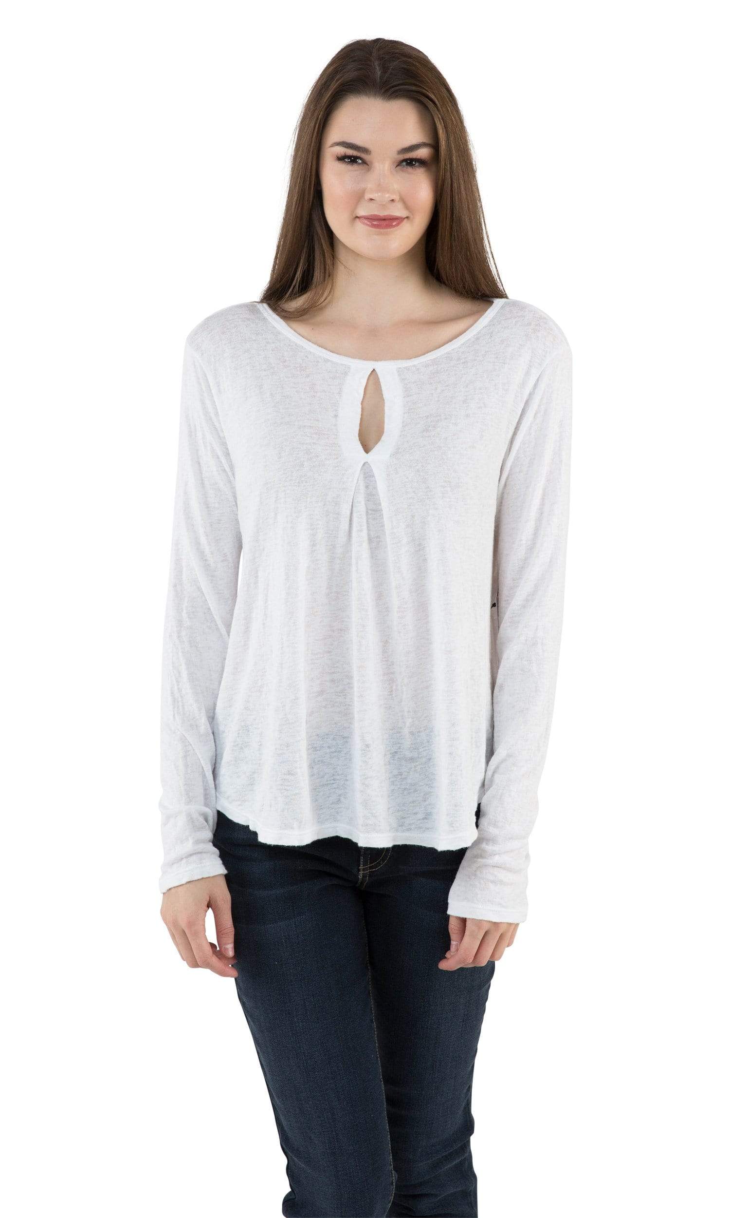 Velvet by Graham & Spencer Tonilla Textured Knit Keyhole Tee