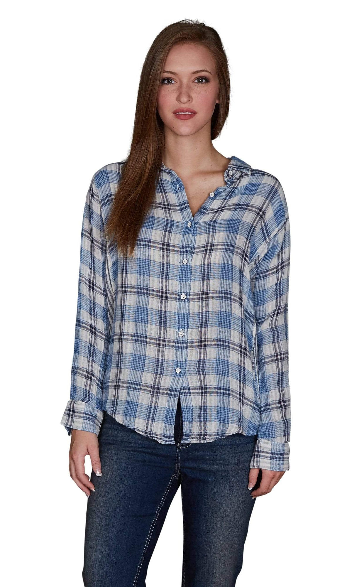 Velvet by Graham &amp; Spencer Yana Long Sleeve Button Up Top