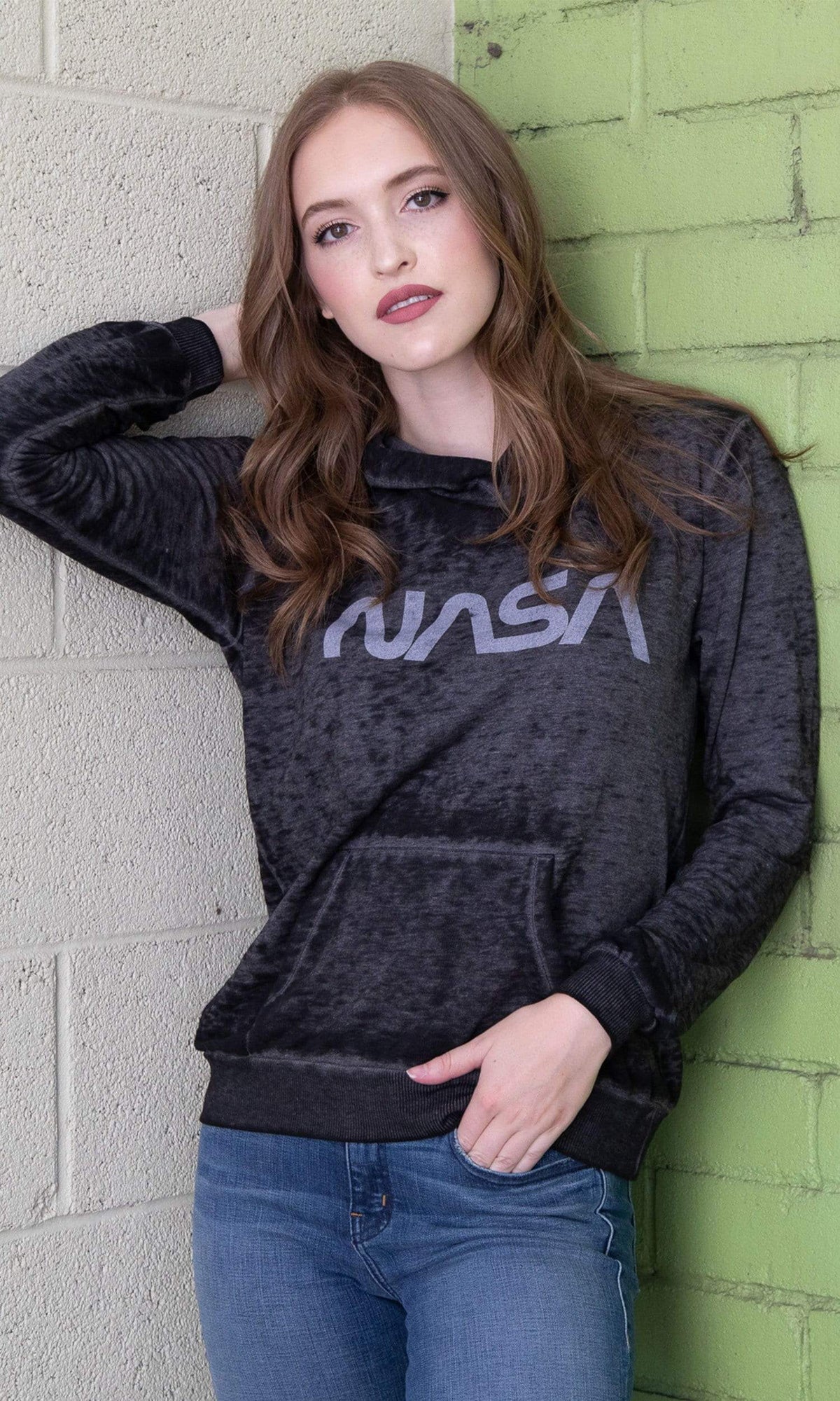 Recycled Karma NASA Long Sleeve Hoodie