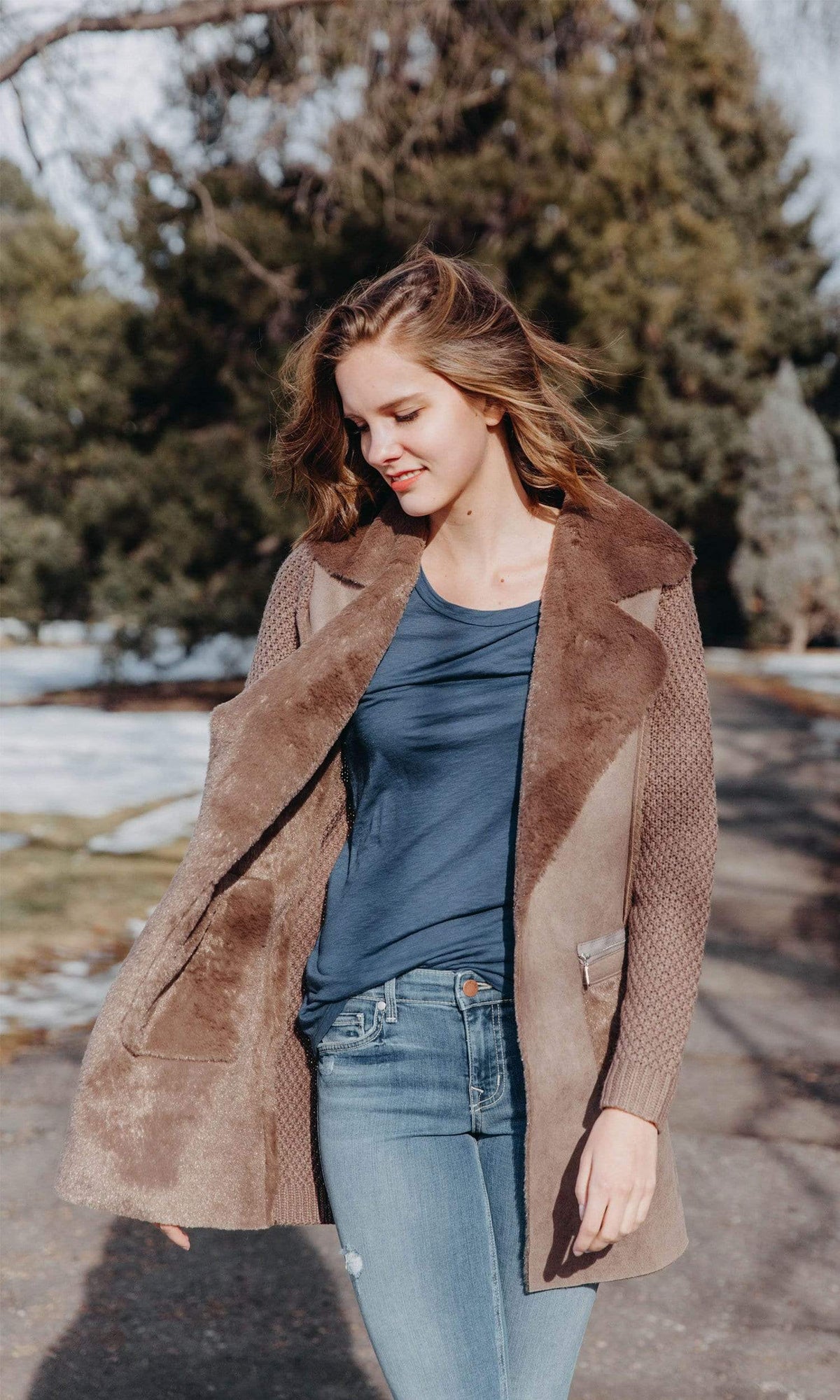 Faux sherpa jacket best sale