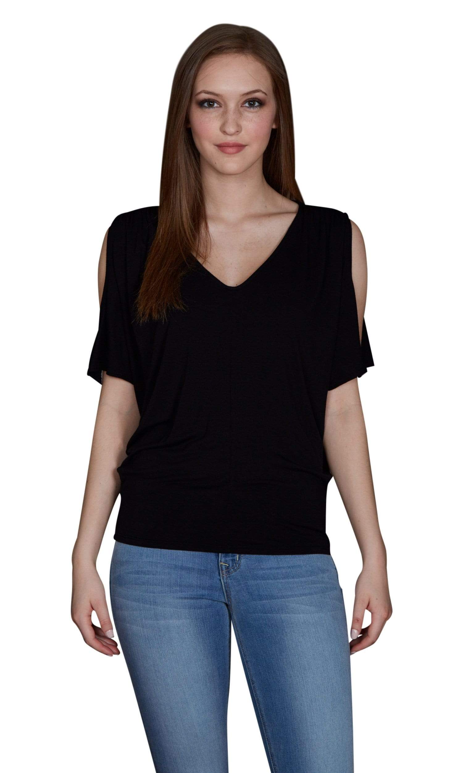 Velvet by Graham & Spencer Jay Modal Cold Shoulder Tee