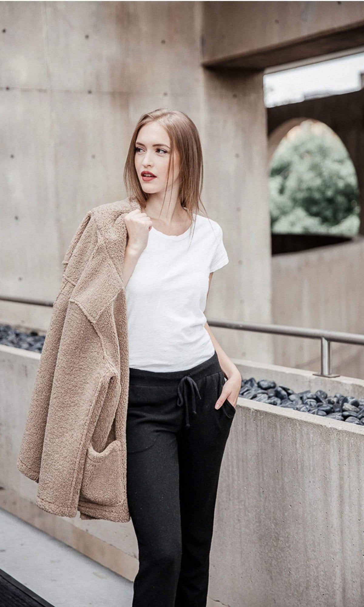 Velvet by Graham &amp; Spencer Odelia03 Cotton Slub Crewneck Tee