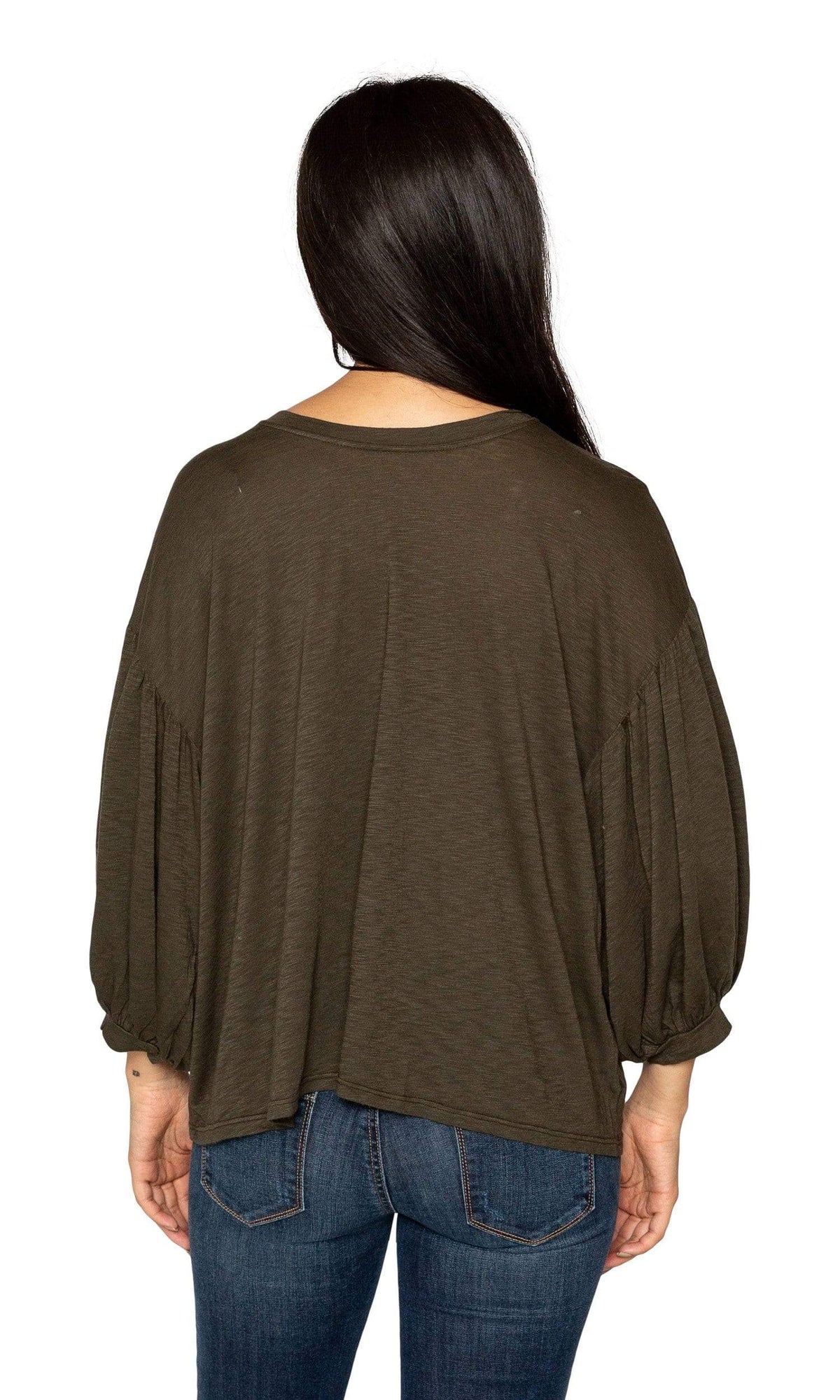 Velvet by Graham &amp; Spencer Tovah Lux Slub Puff Sleeve Top