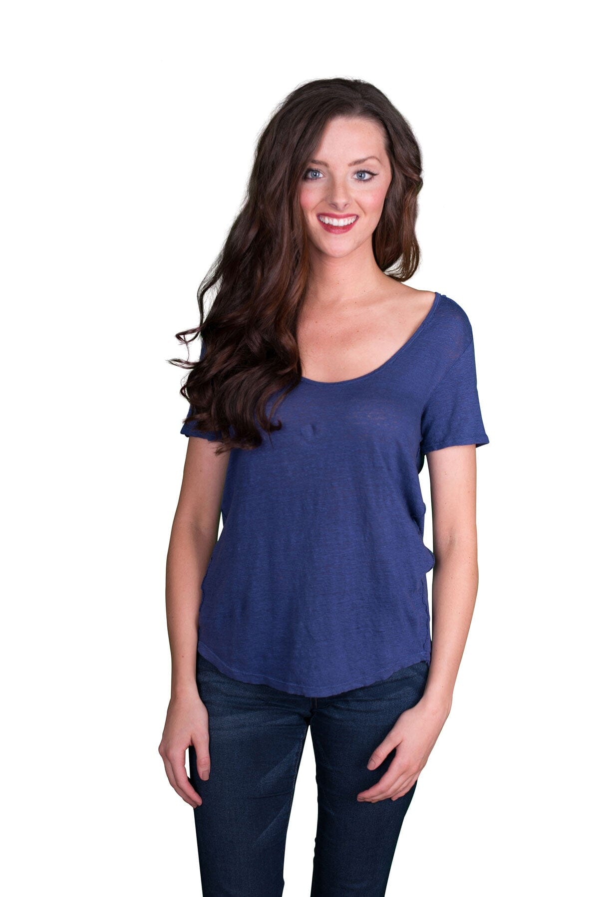 Velvet by Graham &amp; Spencer Oliana Linen Scoop Neck Top