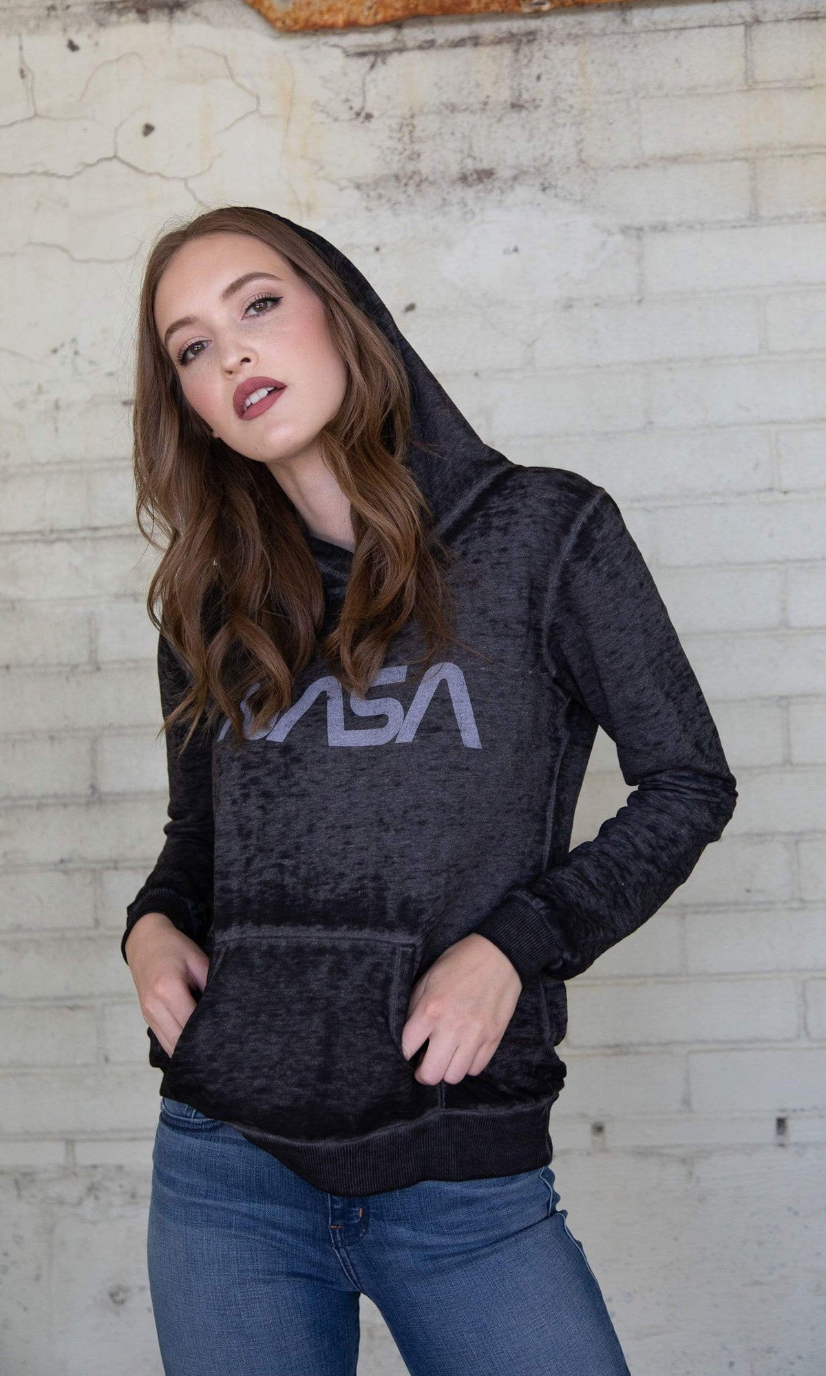 Recycled Karma NASA Long Sleeve Hoodie