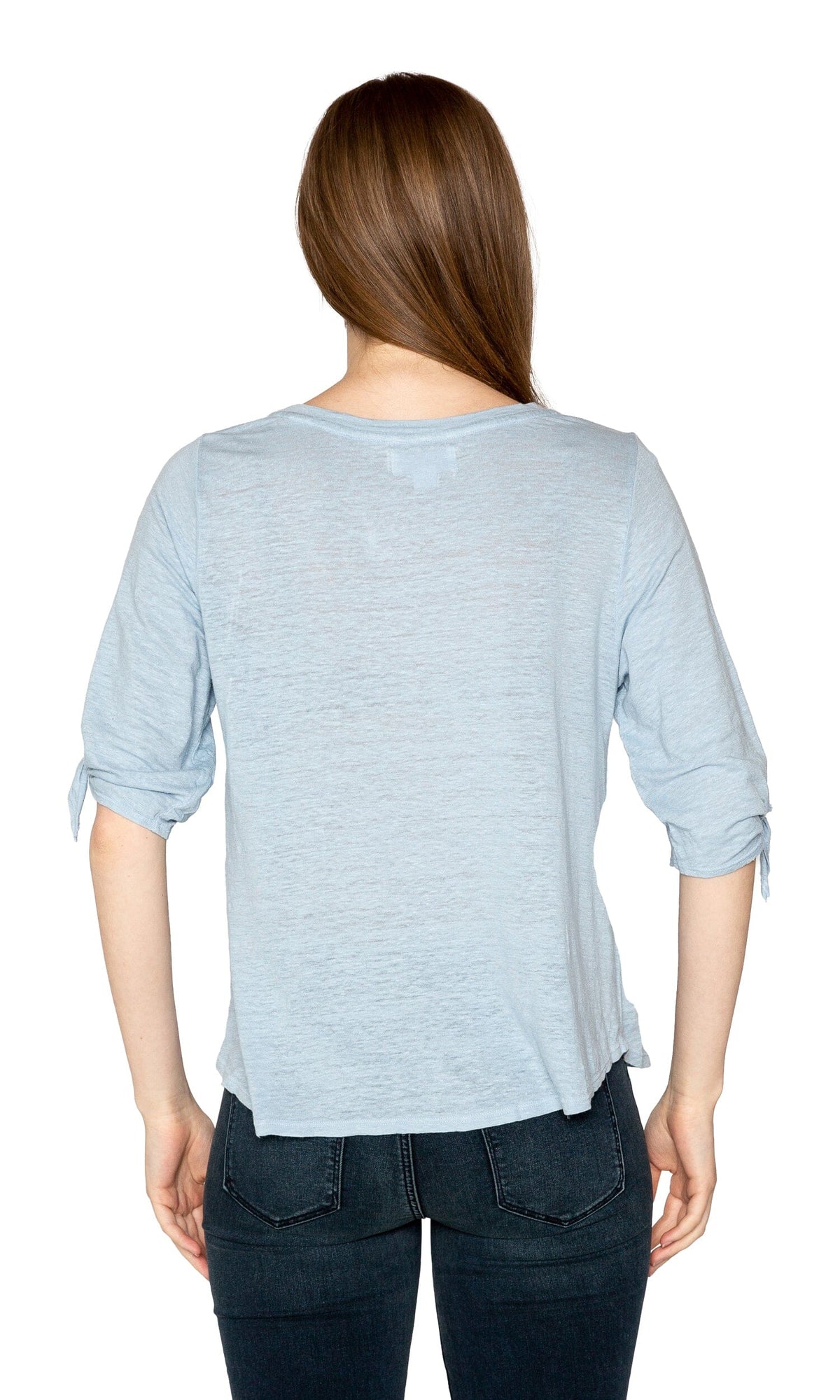 Velvet by Graham &amp; Spencer Bianca Linen Knit Tie Sleeve Top