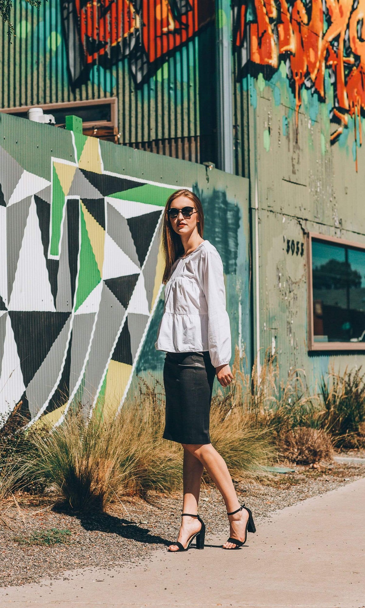 Velvet by Graham &amp; Spencer Blaine Crispy Poplin Ruffle Top