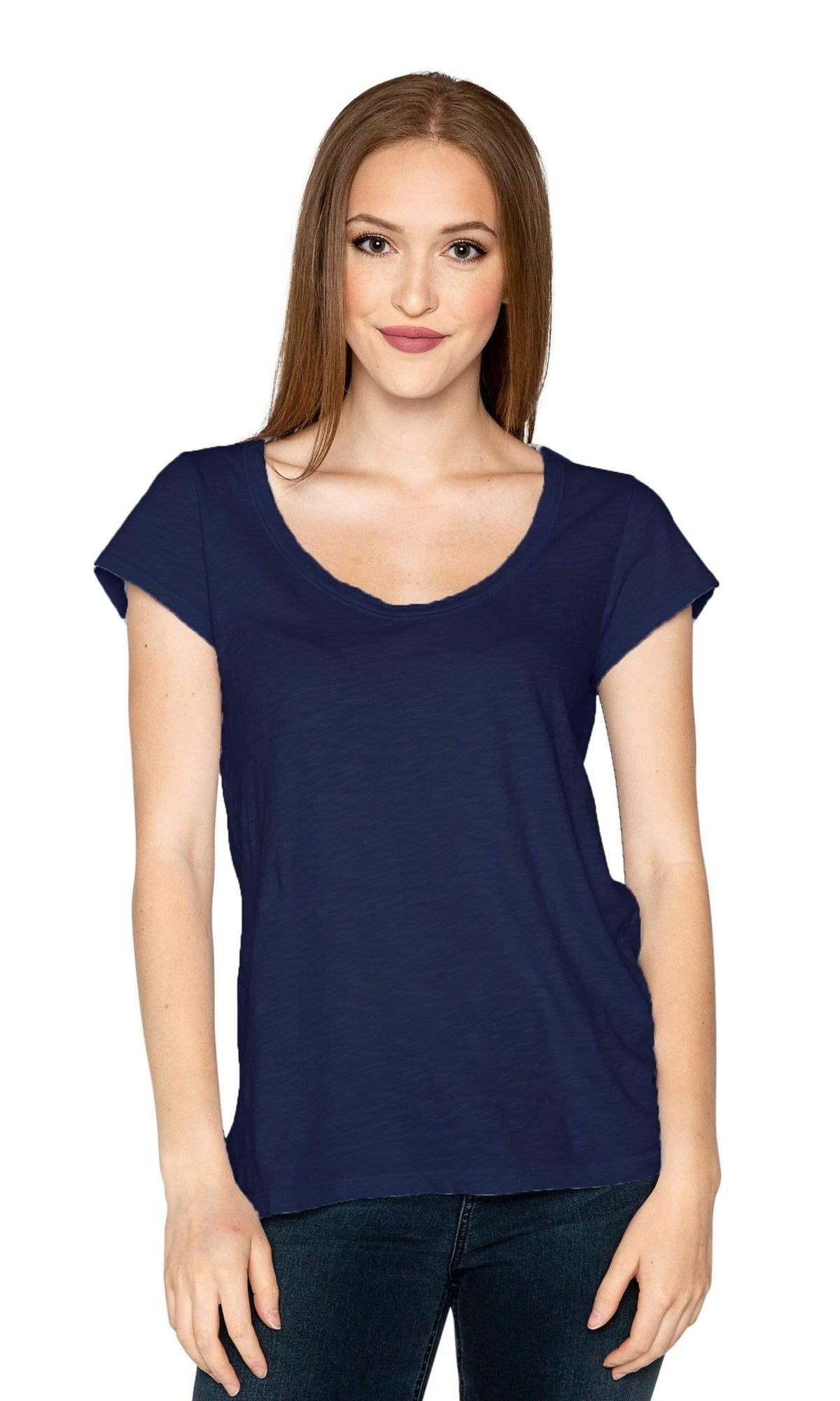 Velvet by Graham &amp; Spencer Kira Original Slub Scoop Neck Tee
