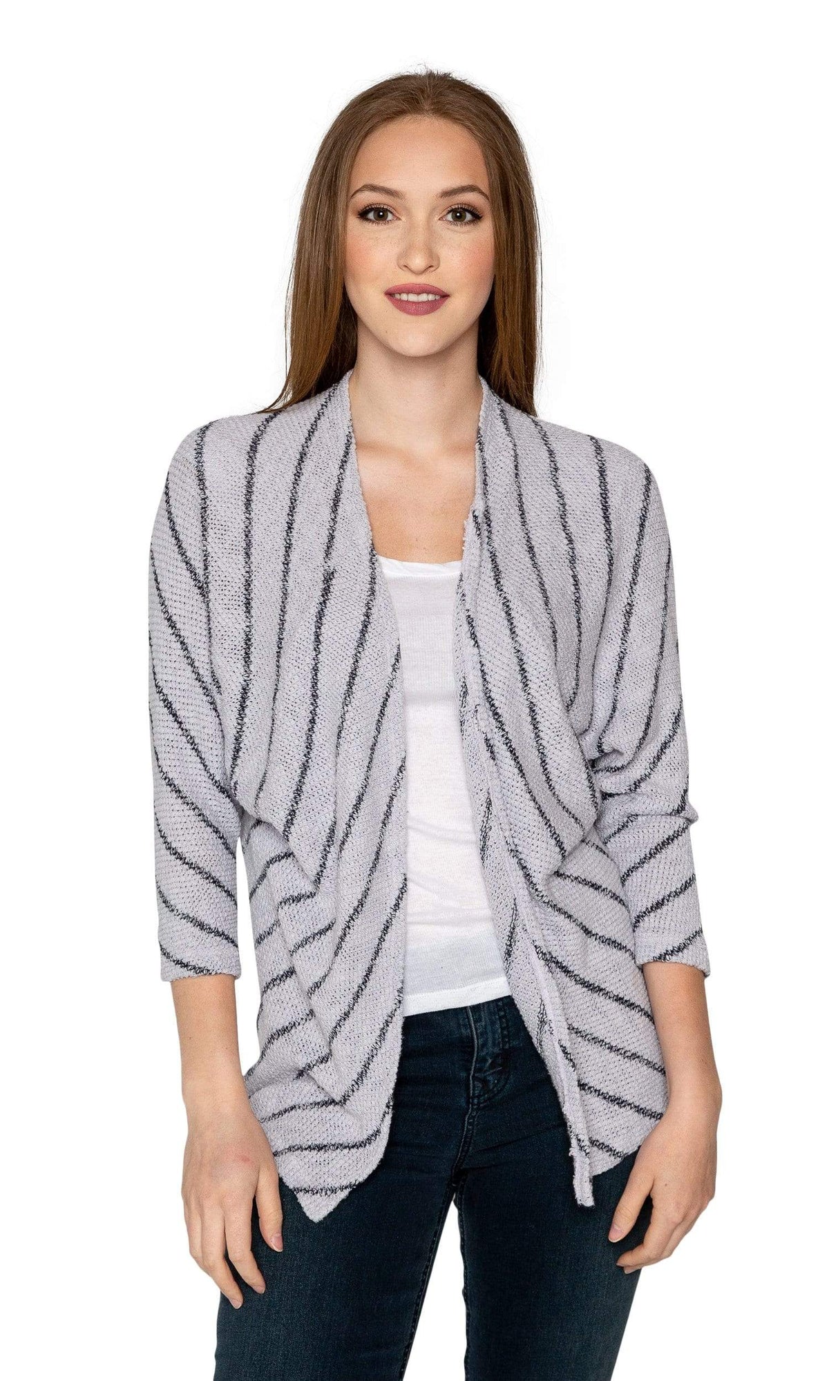 Velvet by Graham &amp; Spencer Calera Striped Dolman Knit Cardigan