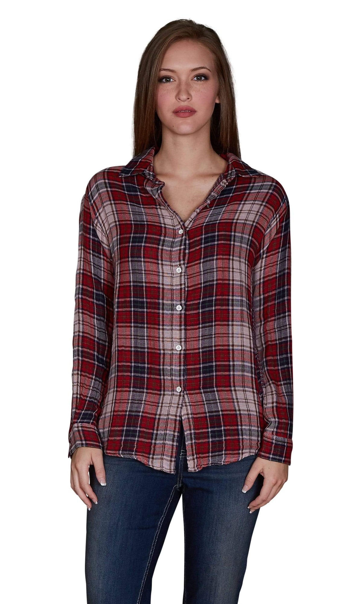 Velvet by Graham &amp; Spencer Yana Long Sleeve Button Up Top