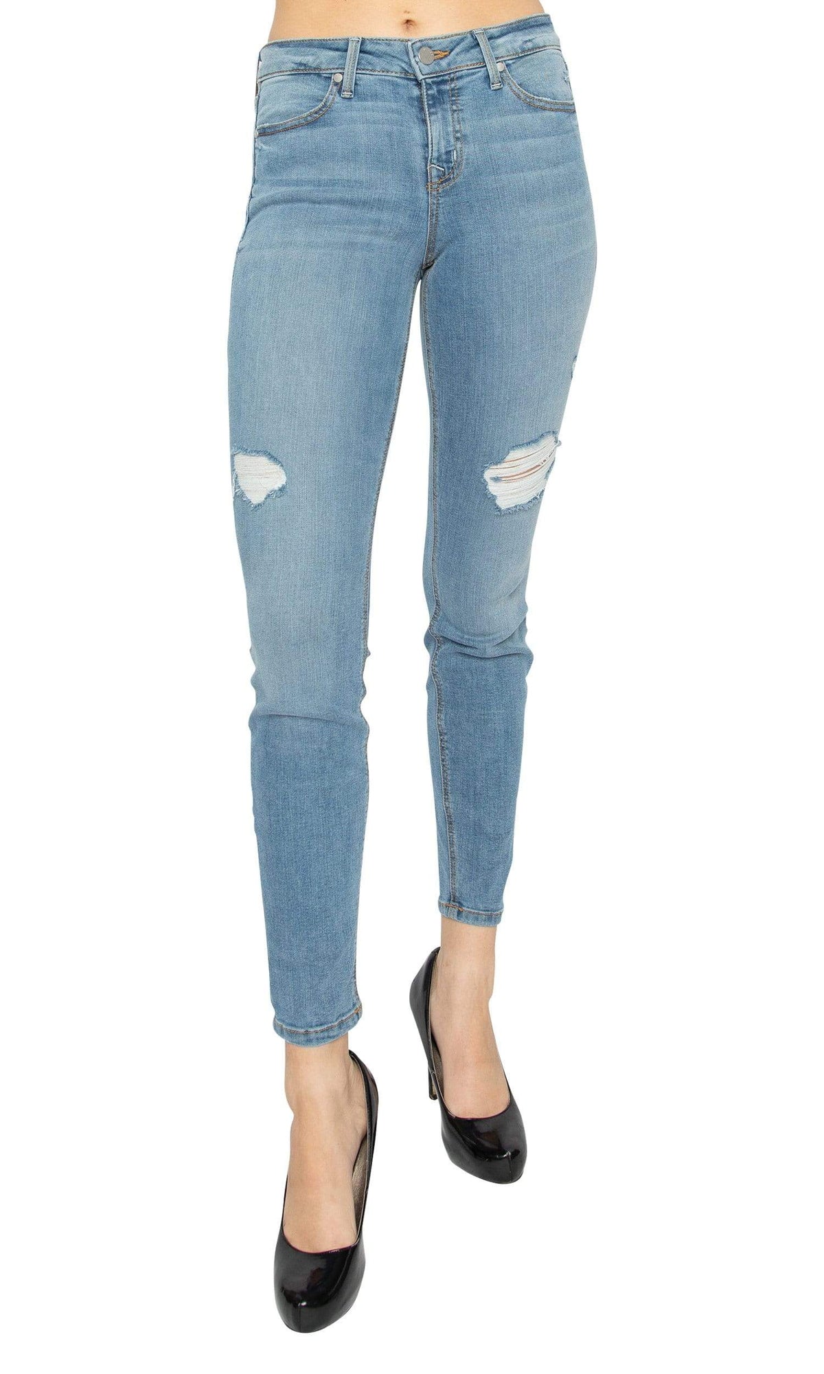 Level 99 Janice Mid Rise Ultra Skinny Jeans