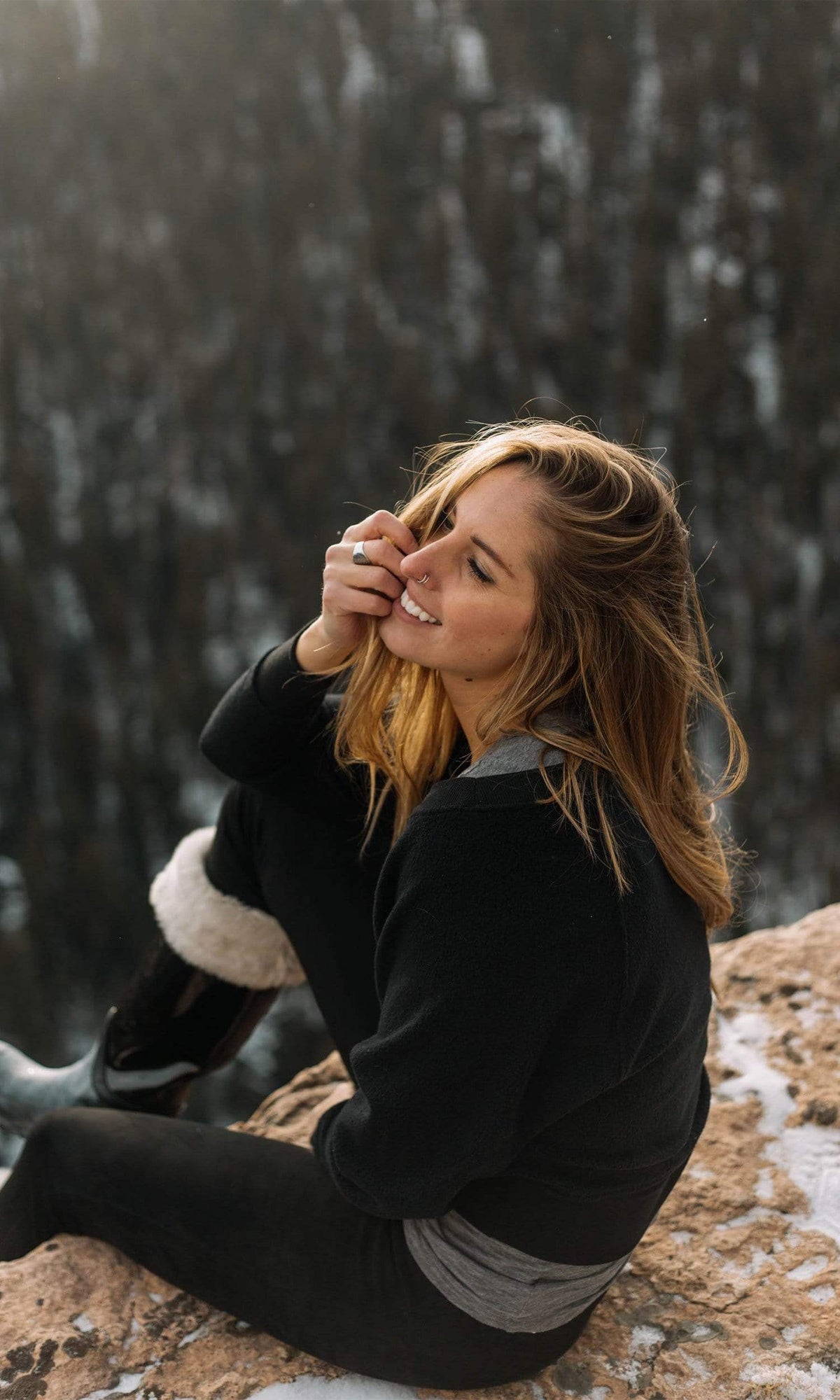 Claudia Inside Out Crop Sweatshirt