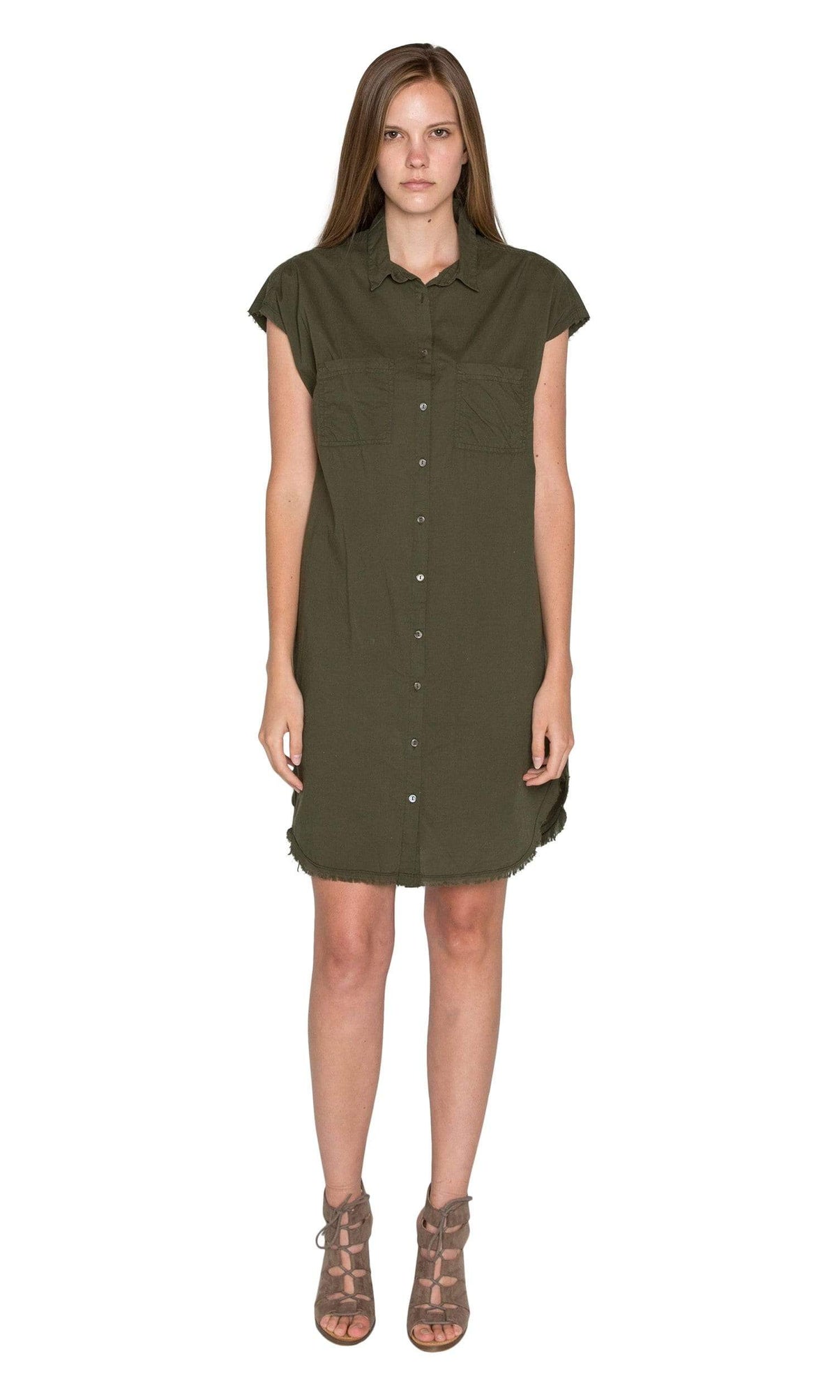 Velvet by Graham &amp; Spencer Arleen Cotton Poplin Button-up Dress