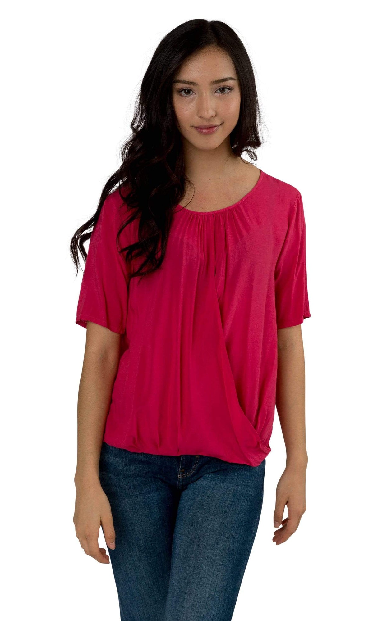 Velvet by Graham &amp; Spencer Aliss Wrap Front Challis Top