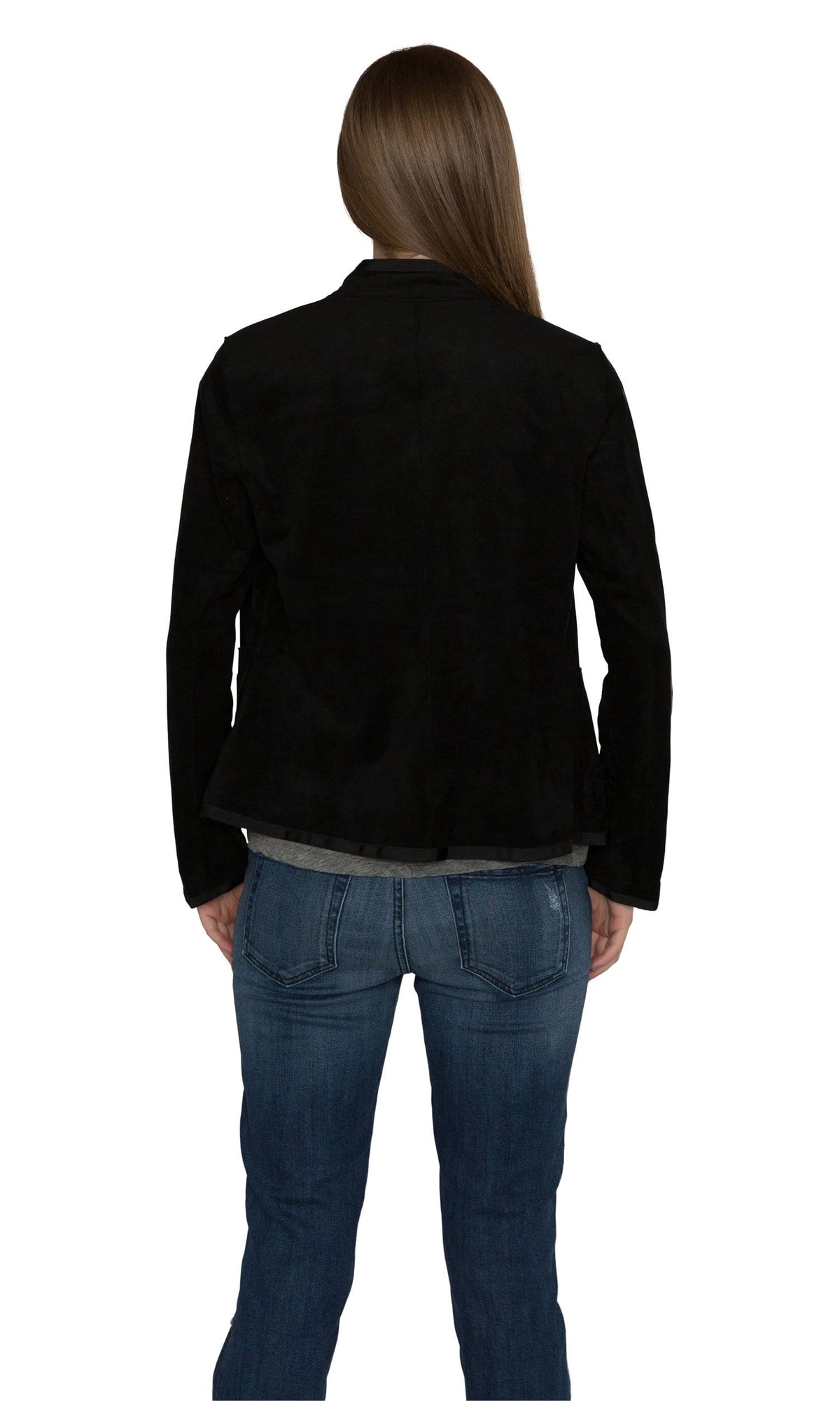 Velvet by Graham and Spencer Everly Faux Suede Mock Neck Jacket