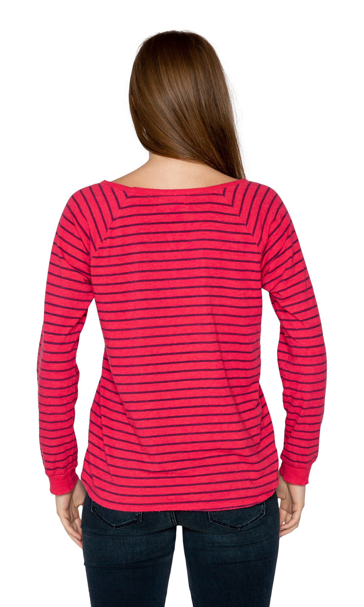 Velvet by Graham &amp; Spencer Lele Vintage Stripe Cotton Long Sleeve Tee
