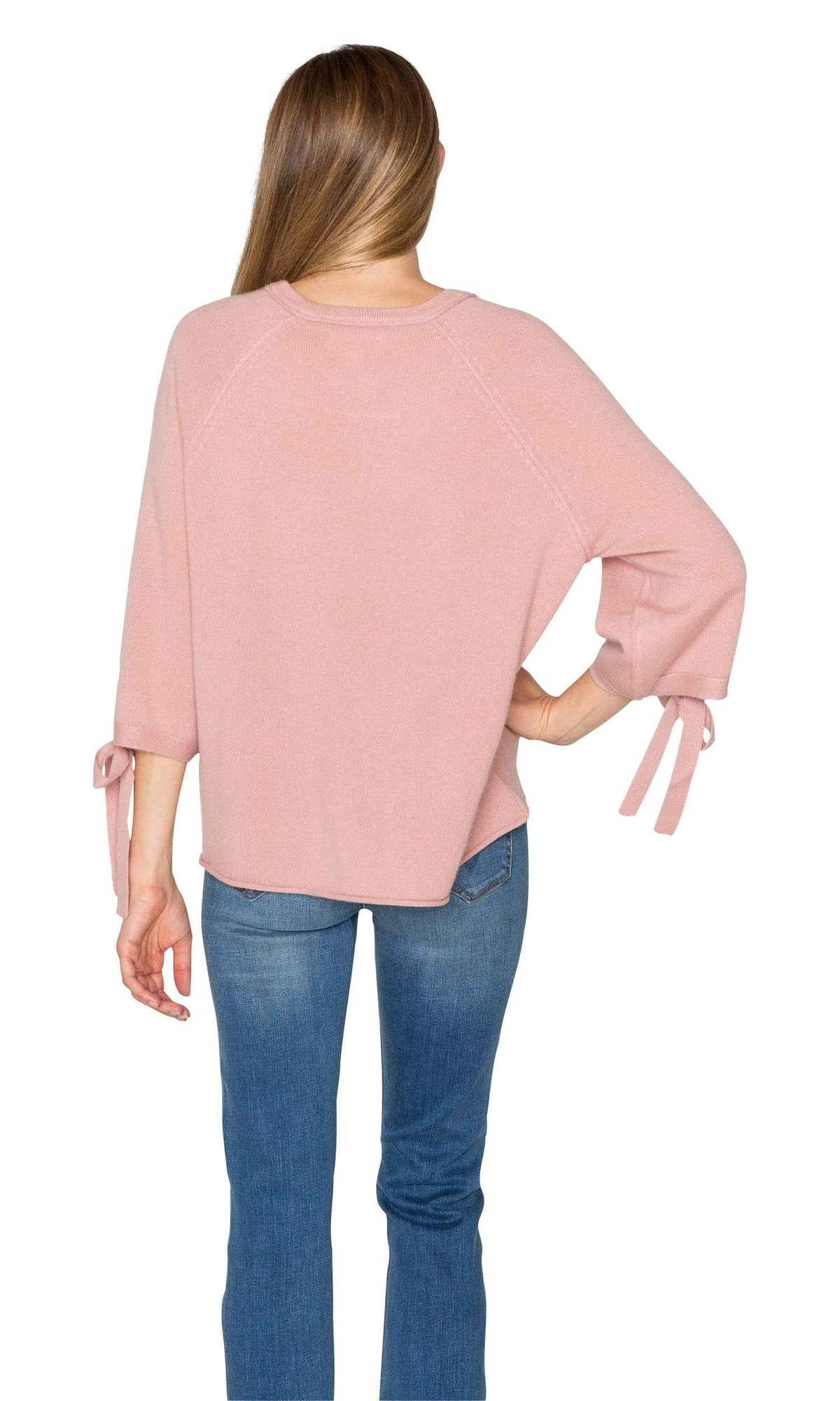 Velvet by Graham &amp; Spencer Nicolette Cashmere Tie Sleeve Sweater