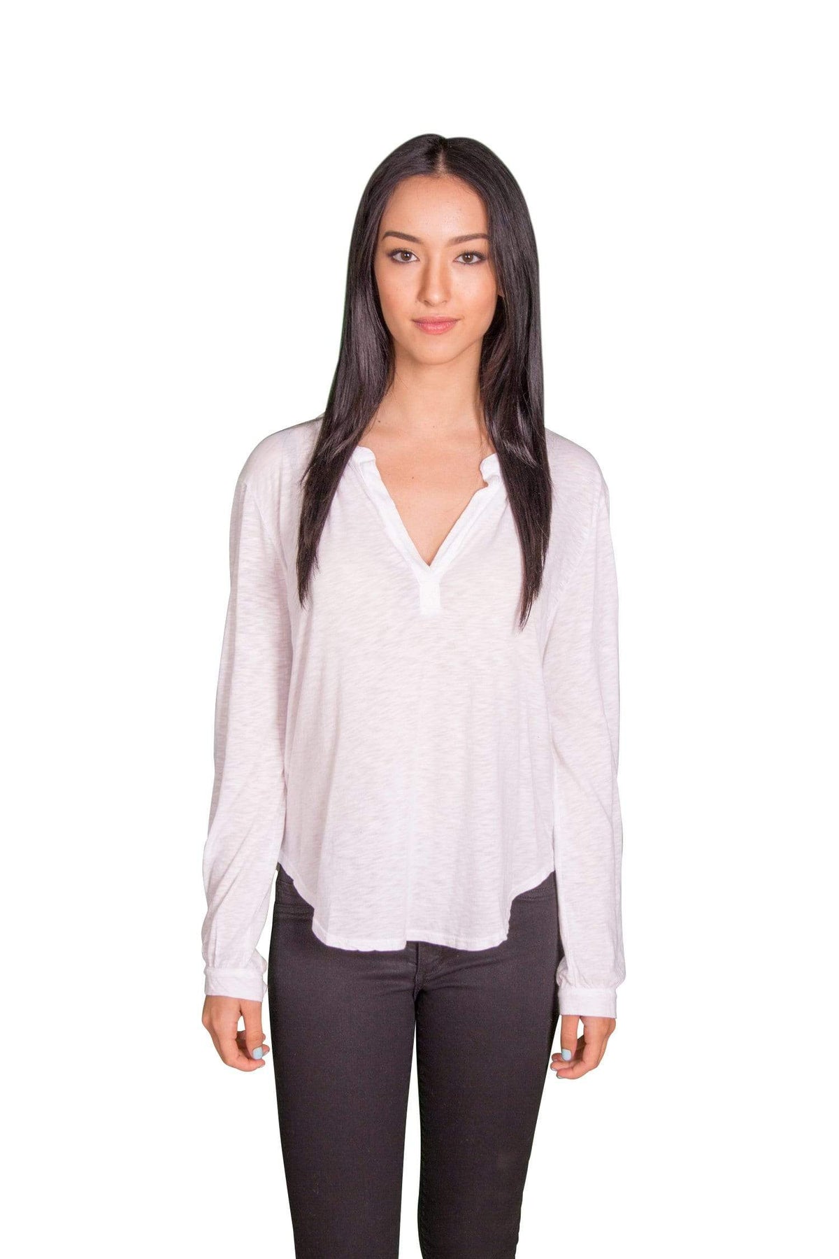 Velvet by Graham &amp; Spencer Chrishelle Luxe Slub Henley Top