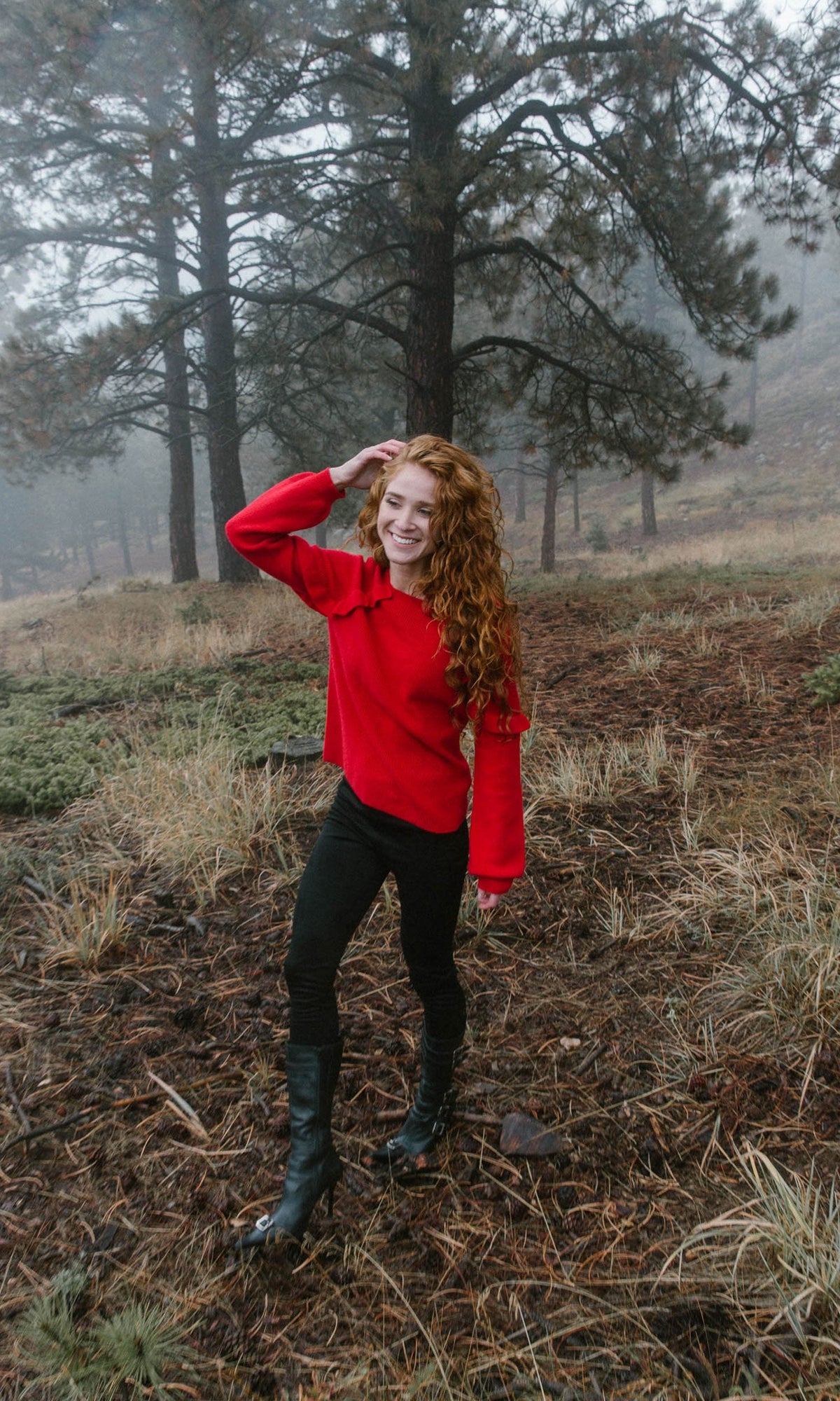 Velvet by Graham &amp; Spencer Dane Ruffle Cashmere Sweater