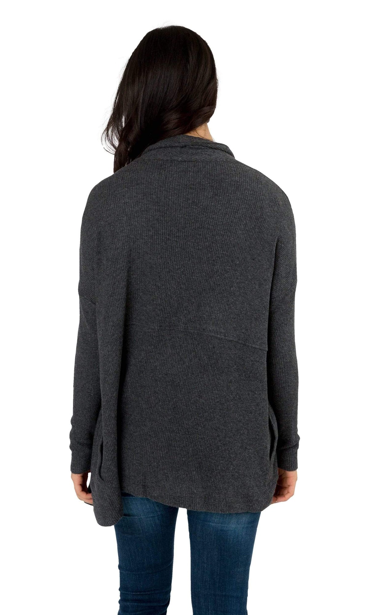 Velvet by Graham &amp; Spencer Ava Cozy Jersey Ribbed Cardigan