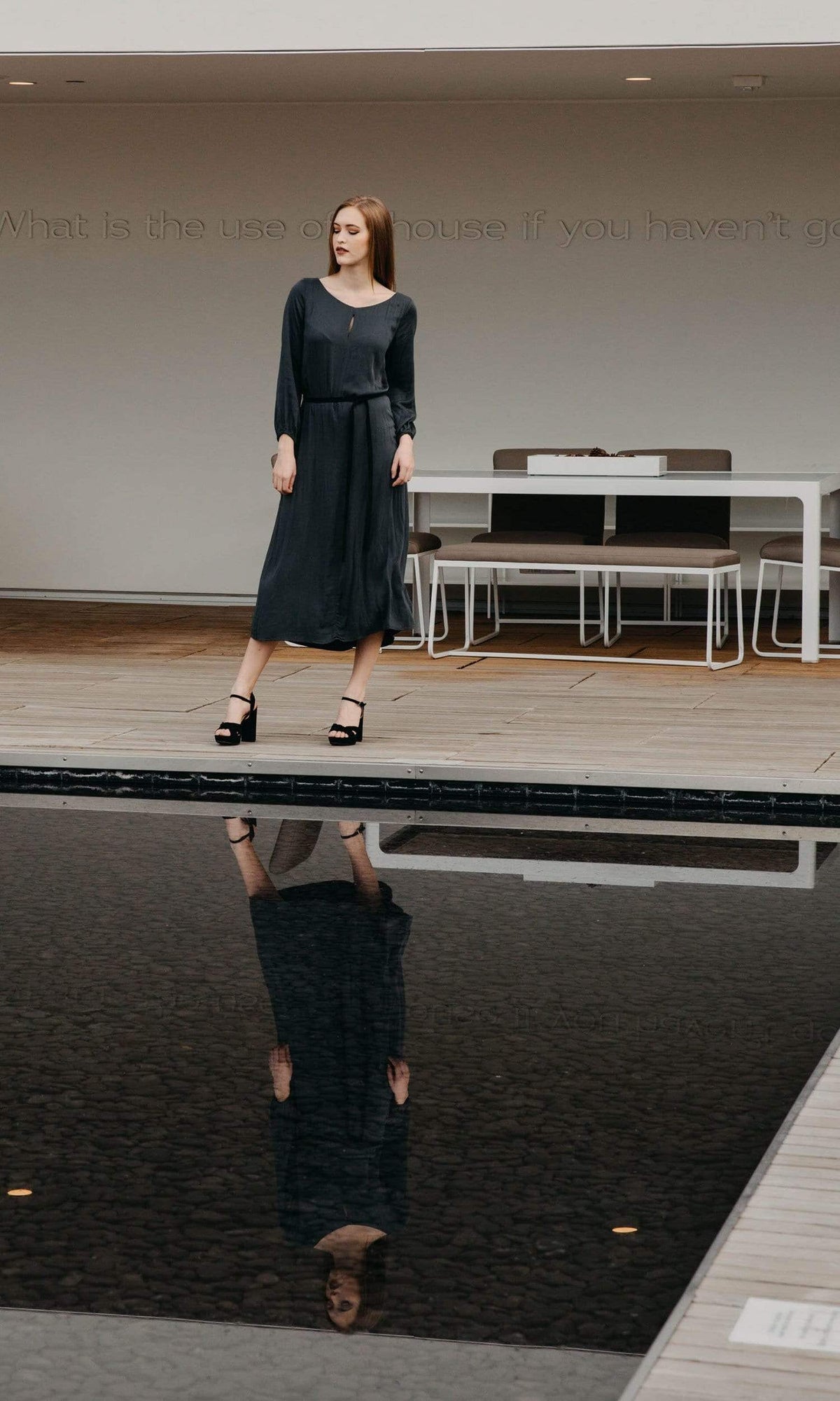 Velvet by Graham &amp; Spencer Felicitee Front Slit Dress