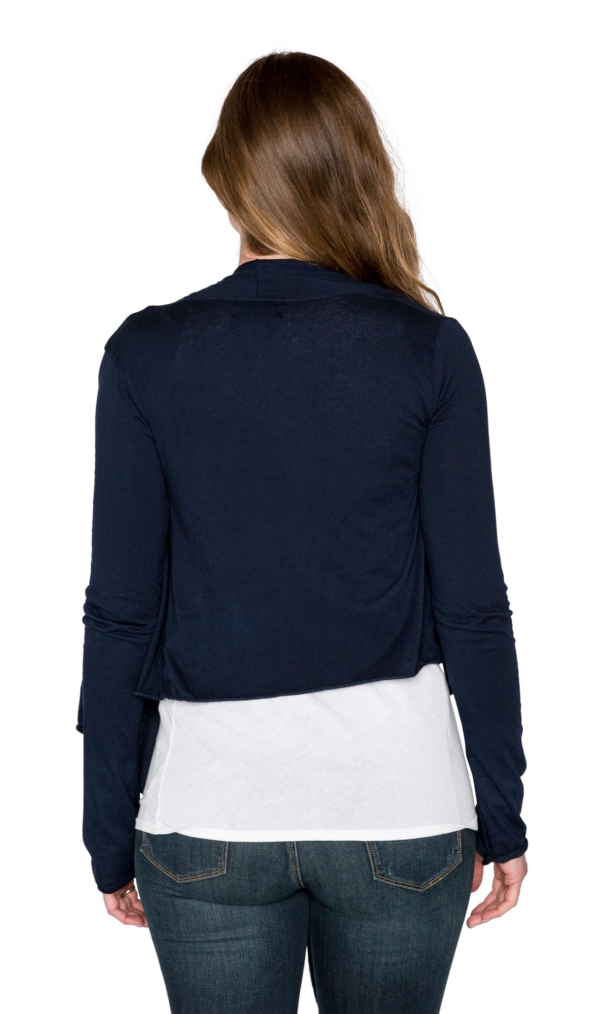 Velvet by Graham &amp; Spencer Pavla Gauzy Whisper Raw Edge Cardigan