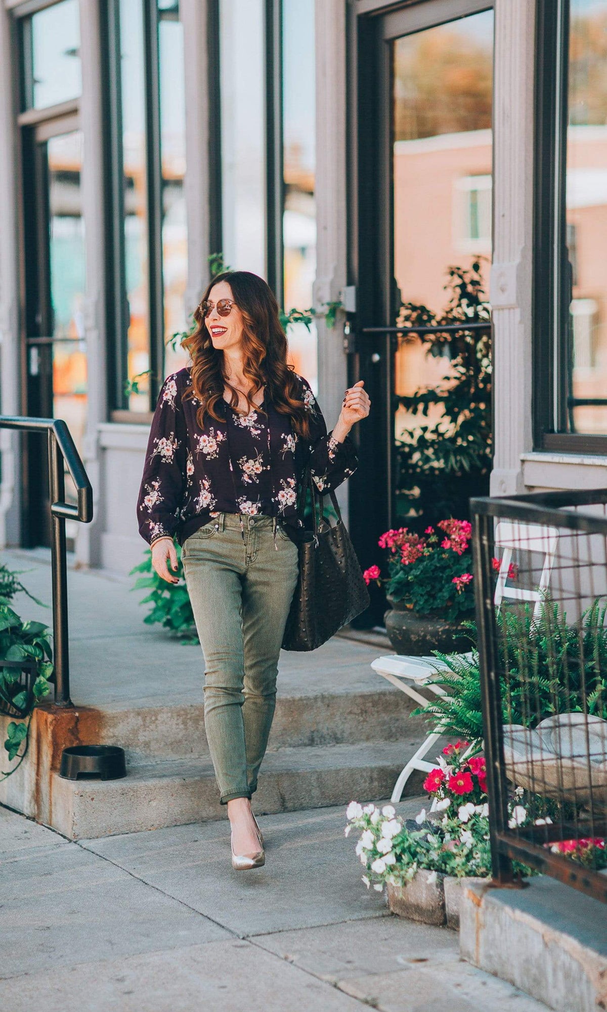 Velvet by Graham &amp; Spencer Adanya Floral Printed Challis Peasant Top